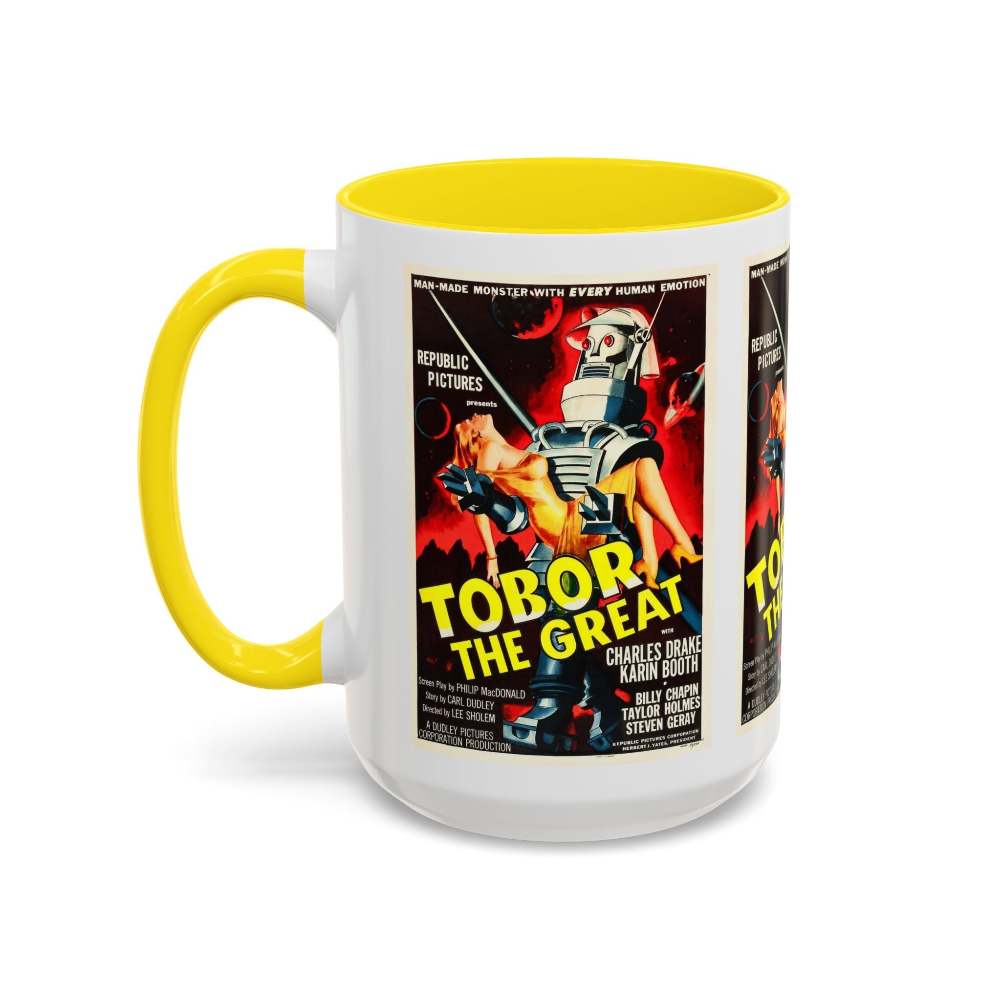 Cult Classic Movie Poster Art Accent Coffee Mug (11, 15oz) - Tobor The Great 1954 - POPvault
