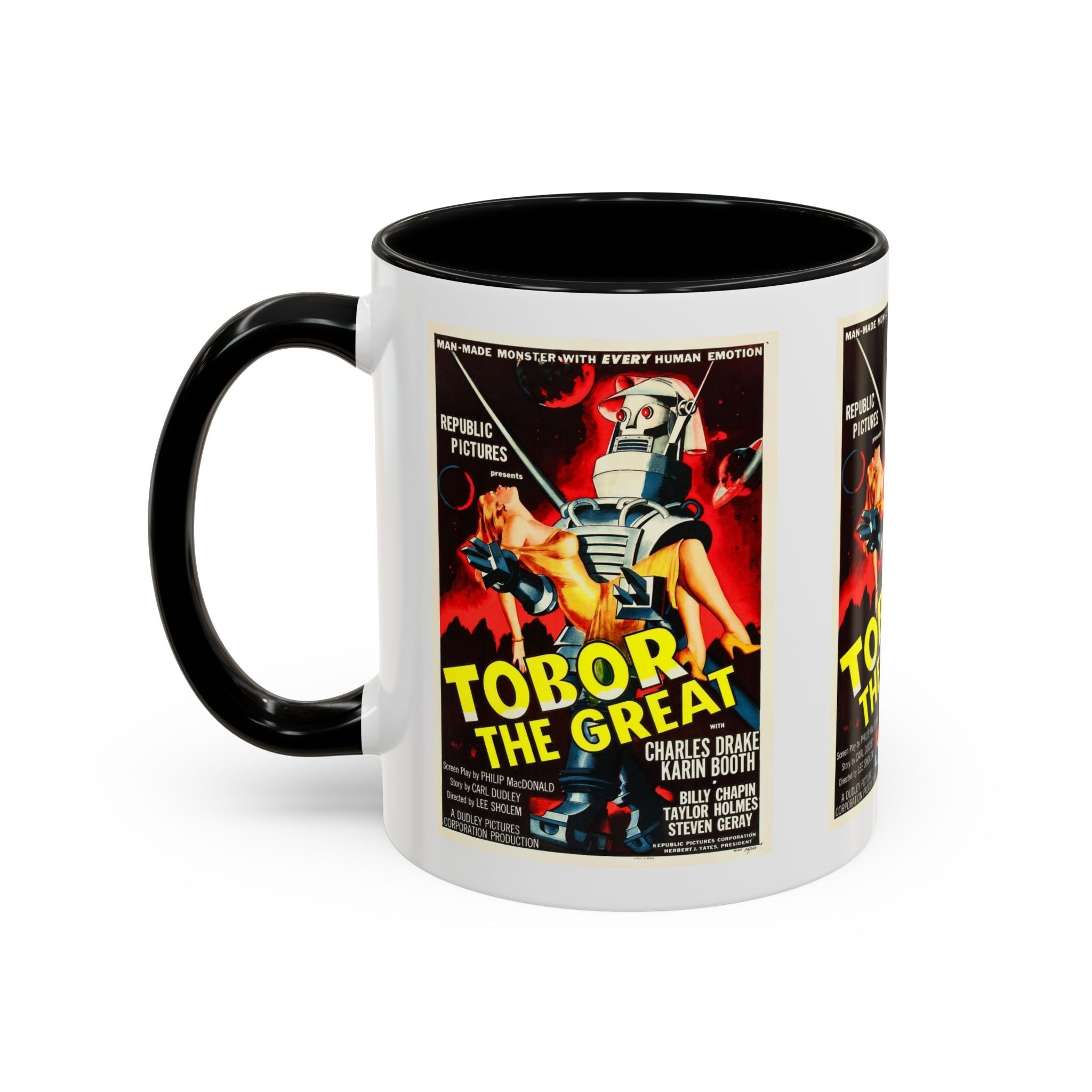 Cult Classic Movie Poster Art Accent Coffee Mug (11, 15oz) - Tobor The Great 1954 - POPvault