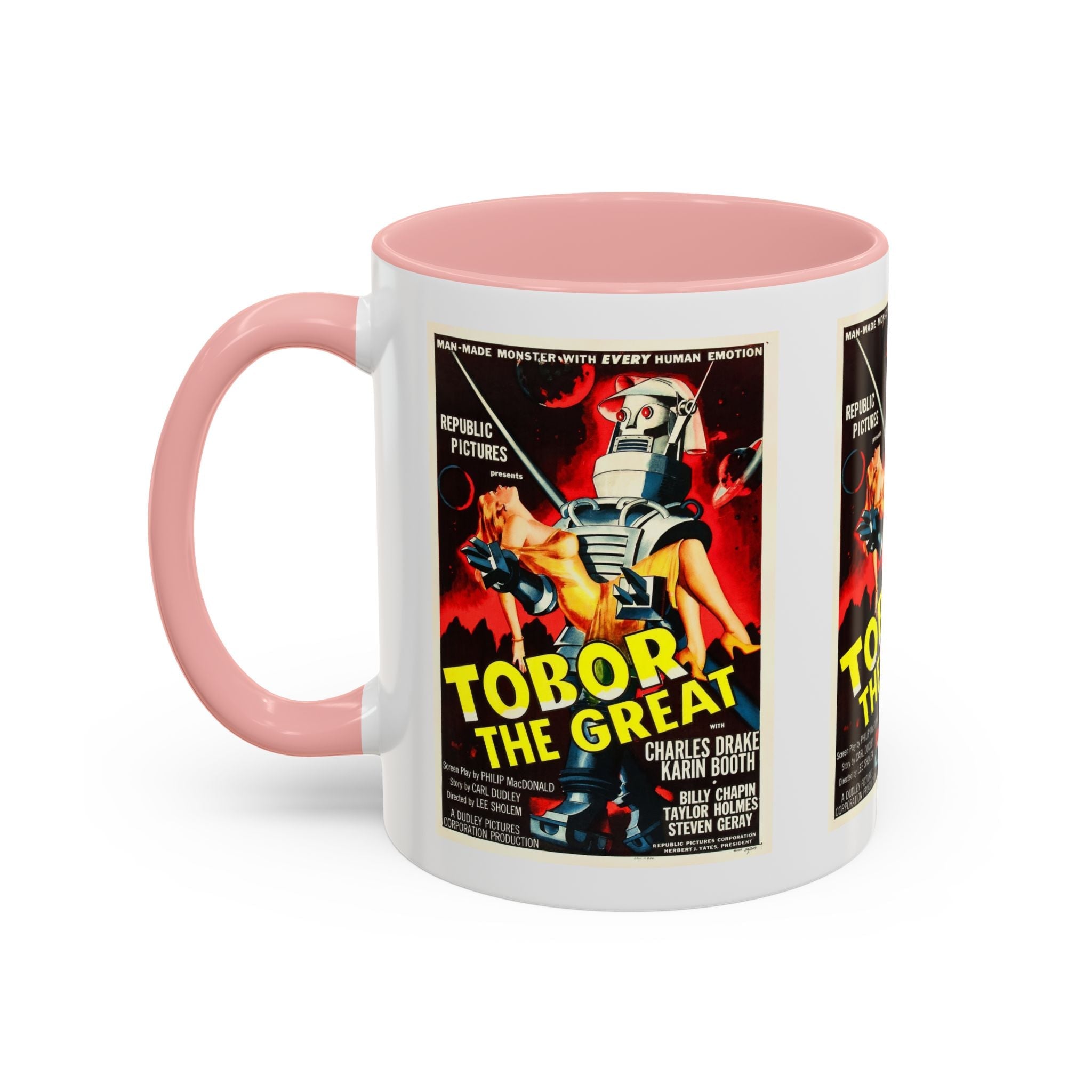 Cult Classic Movie Poster Art Accent Coffee Mug (11, 15oz) - Tobor The Great 1954 - POPvault