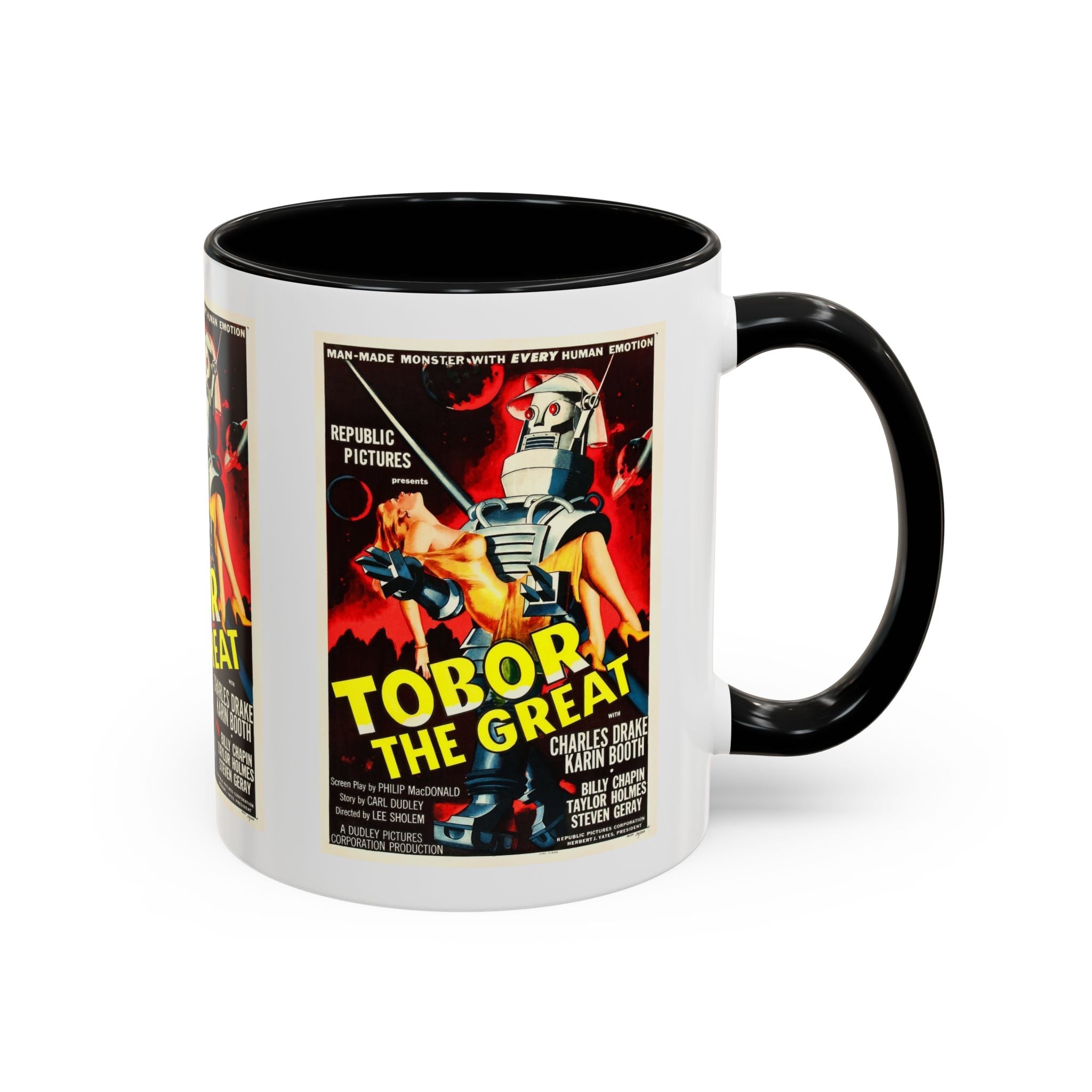 Cult Classic Movie Poster Art Accent Coffee Mug (11, 15oz) - Tobor The Great 1954 - POPvault