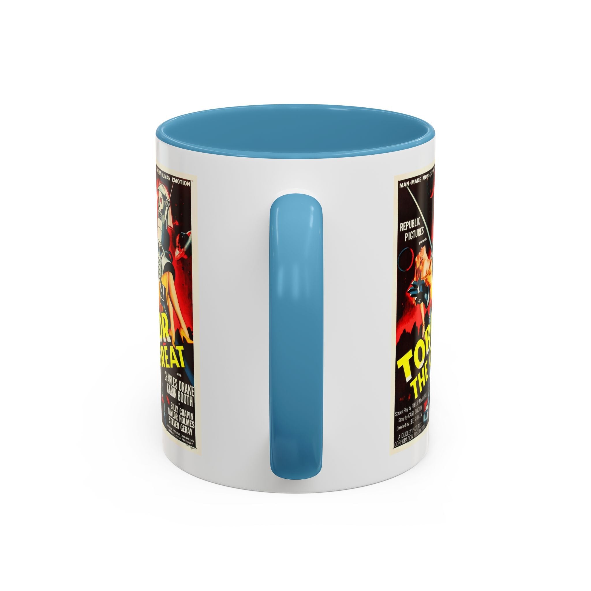 Cult Classic Movie Poster Art Accent Coffee Mug (11, 15oz) - Tobor The Great 1954 - POPvault
