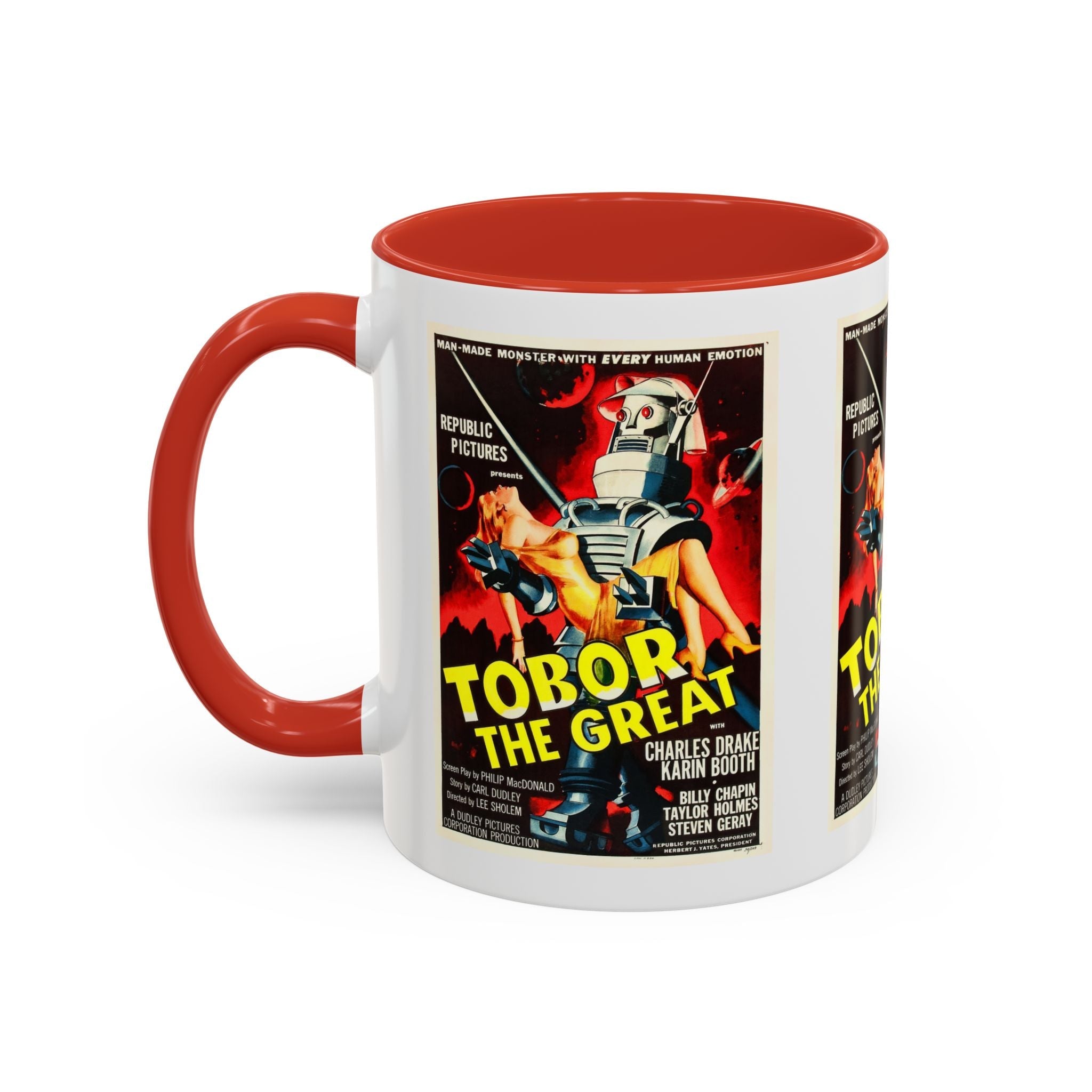 Cult Classic Movie Poster Art Accent Coffee Mug (11, 15oz) - Tobor The Great 1954 - POPvault