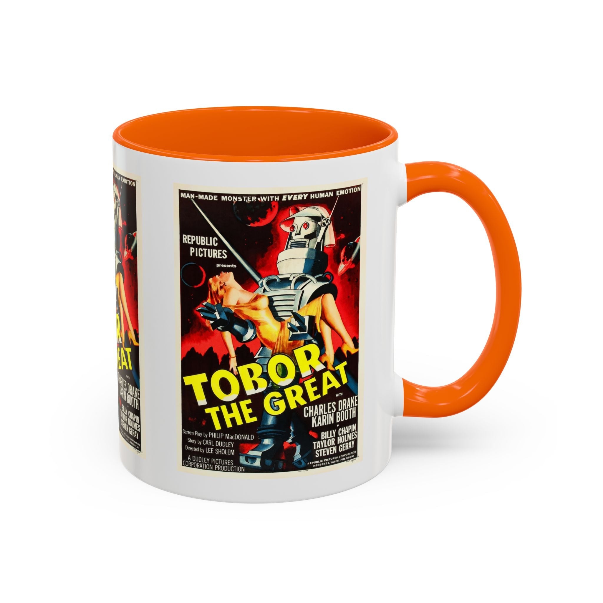 Cult Classic Movie Poster Art Accent Coffee Mug (11, 15oz) - Tobor The Great 1954 - POPvault