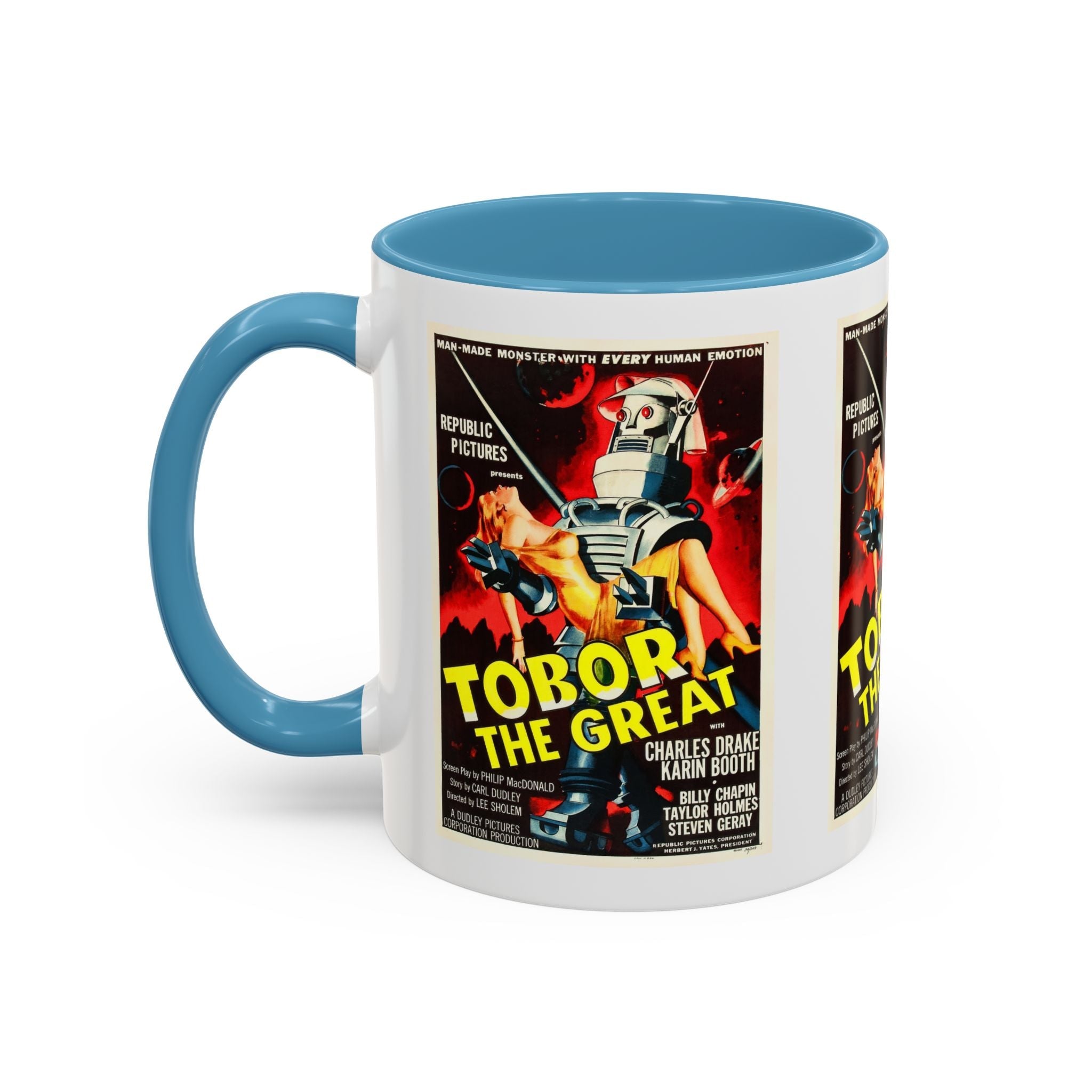 Cult Classic Movie Poster Art Accent Coffee Mug (11, 15oz) - Tobor The Great 1954 - POPvault