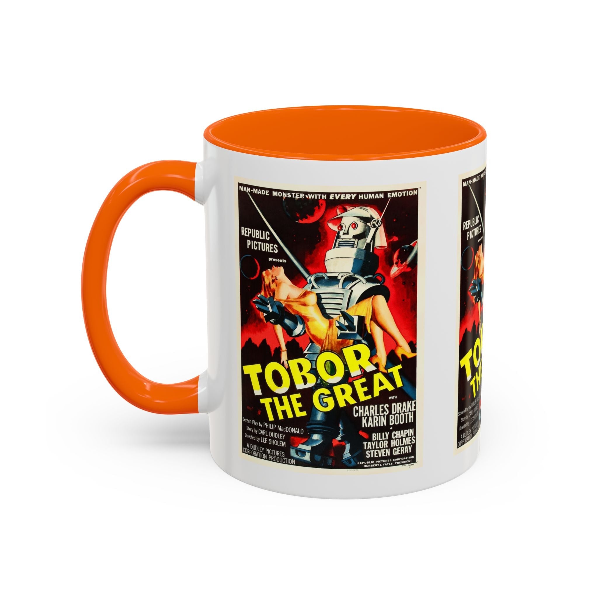 Cult Classic Movie Poster Art Accent Coffee Mug (11, 15oz) - Tobor The Great 1954 - POPvault