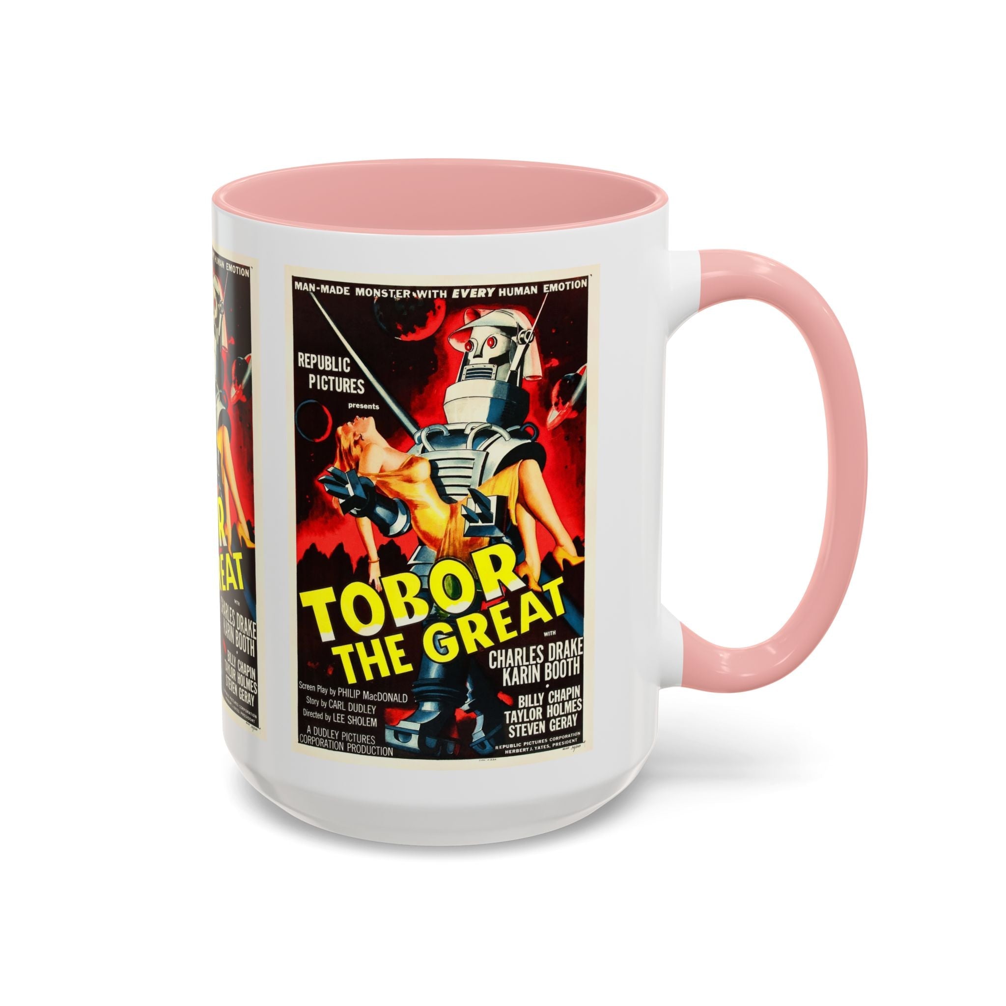 Cult Classic Movie Poster Art Accent Coffee Mug (11, 15oz) - Tobor The Great 1954 - POPvault
