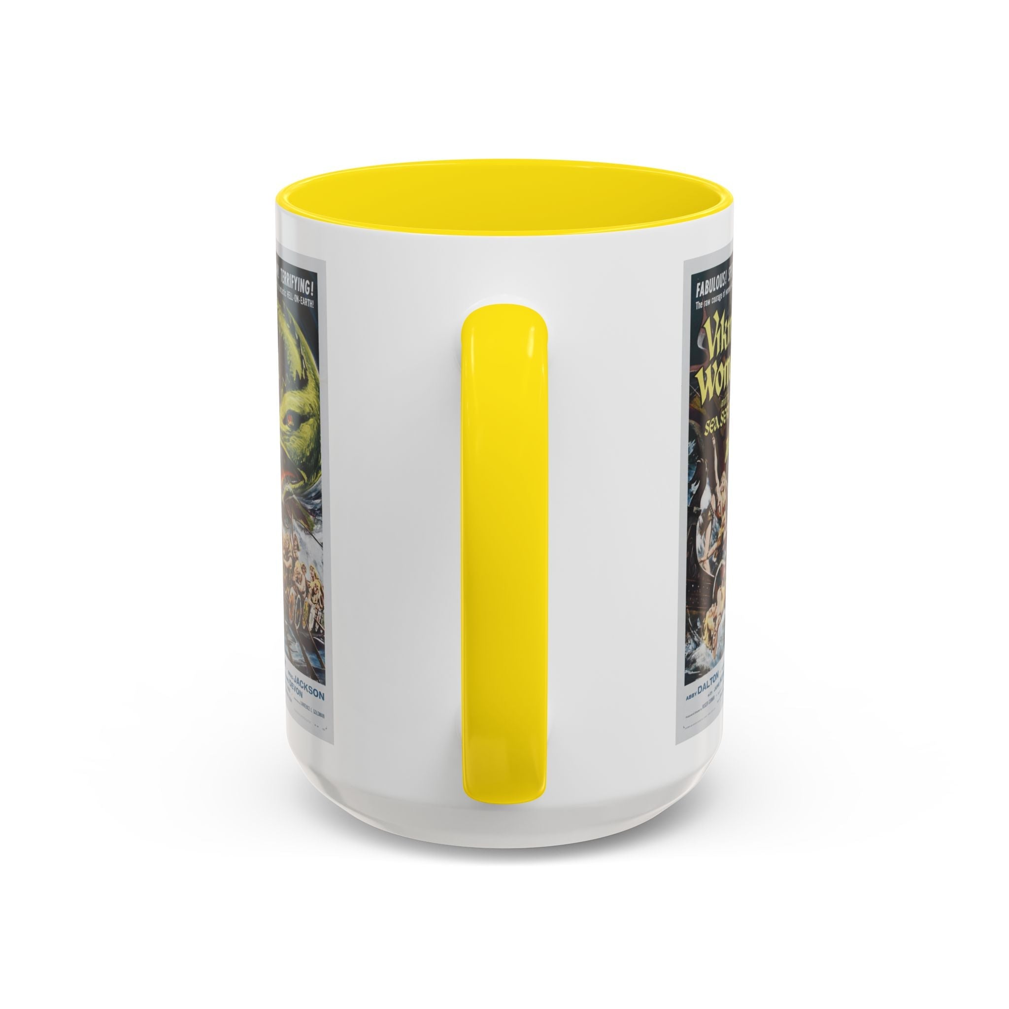 Cult Classic Movie Poster Art Accent Coffee Mug (11, 15oz) - Viking Women And The Sea Serpent 1957 - POPvault