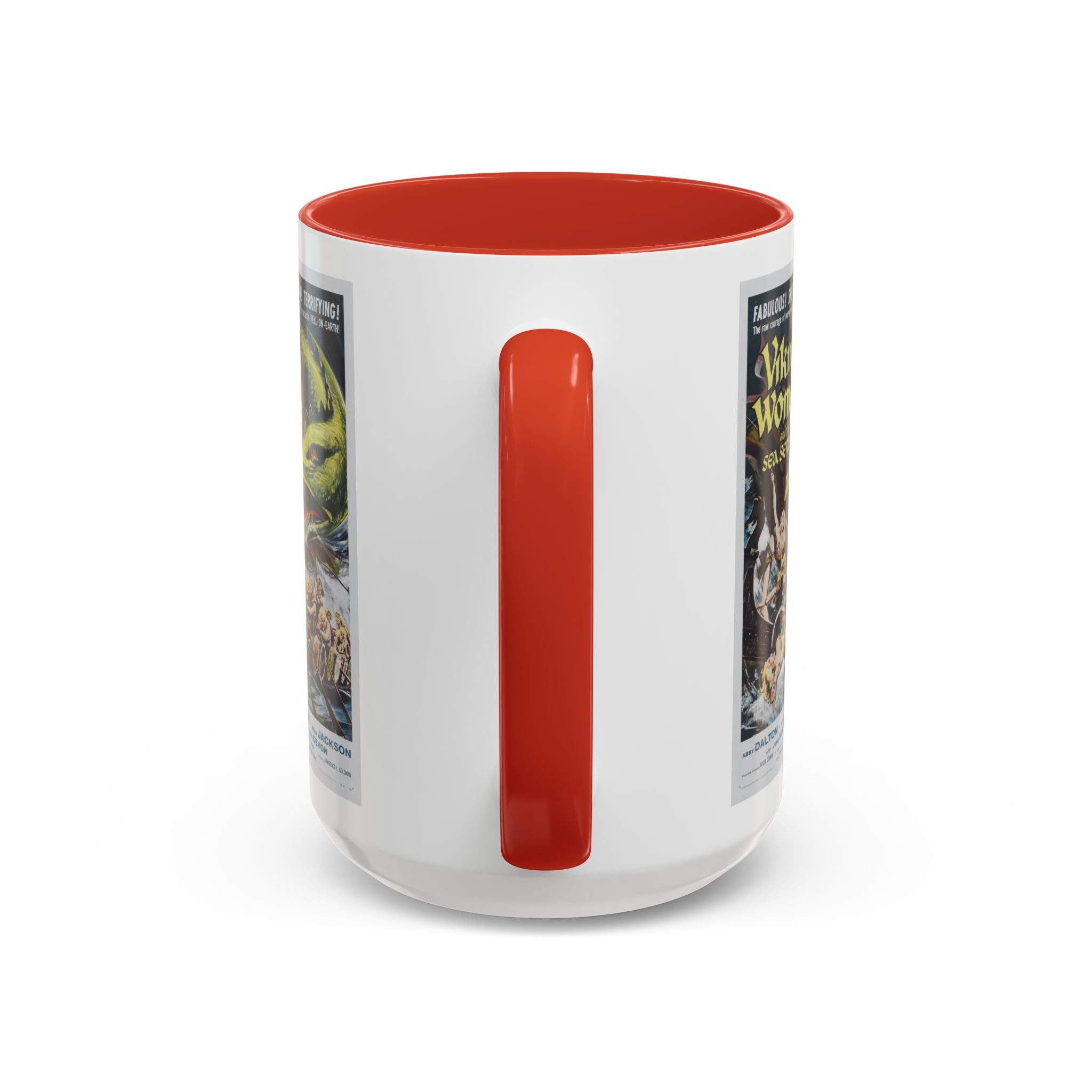 Cult Classic Movie Poster Art Accent Coffee Mug (11, 15oz) - Viking Women And The Sea Serpent 1957 - POPvault