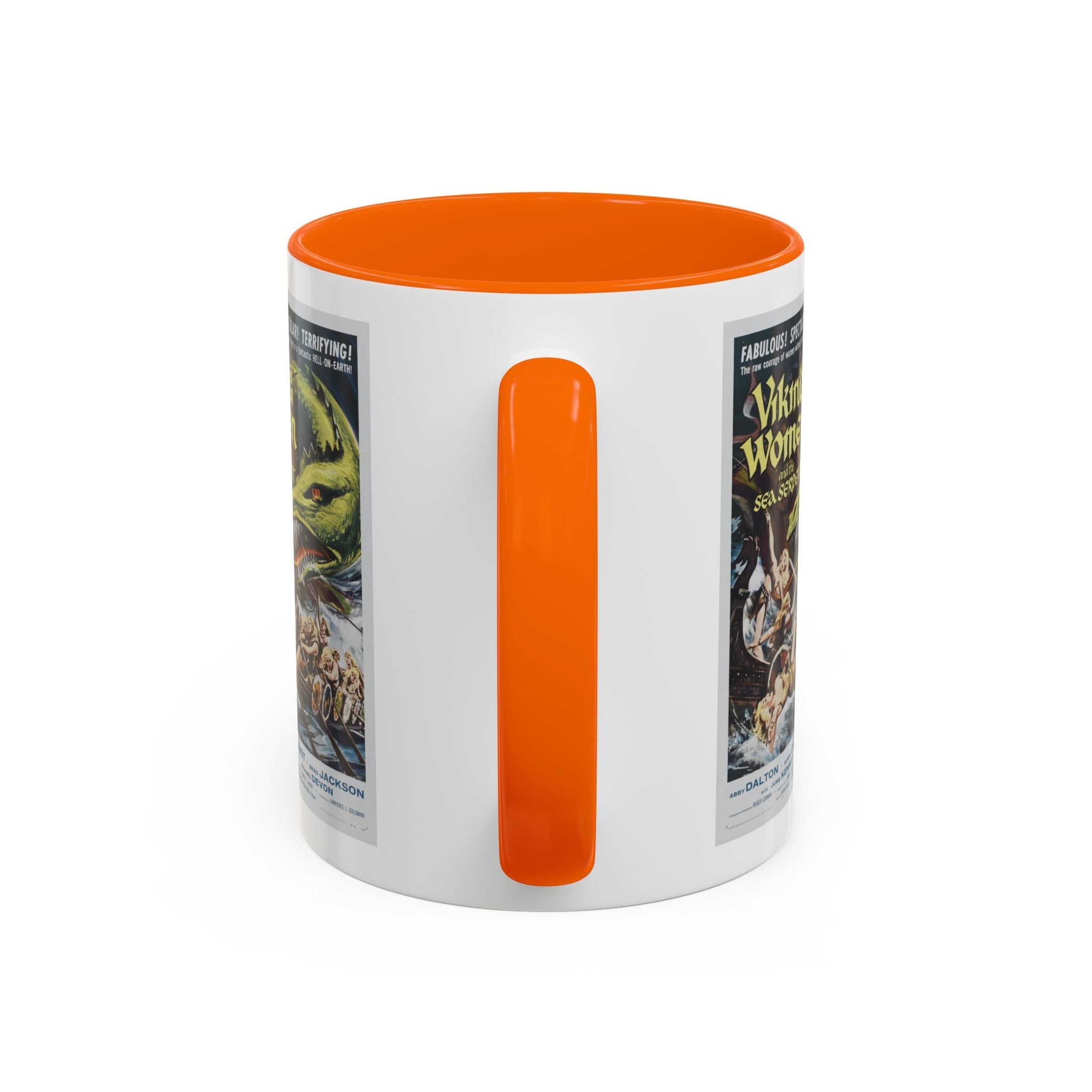 Cult Classic Movie Poster Art Accent Coffee Mug (11, 15oz) - Viking Women And The Sea Serpent 1957 - POPvault