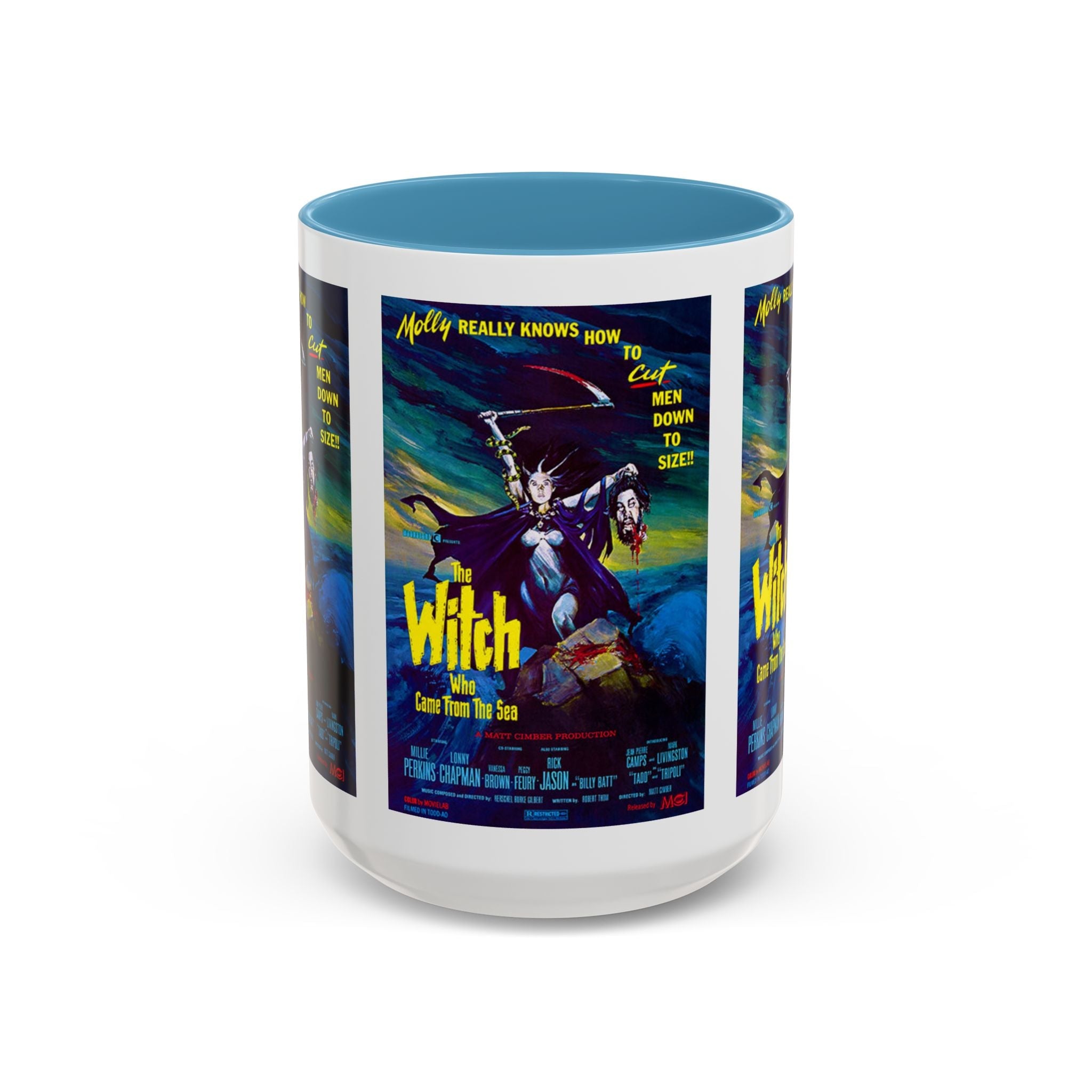 Cult Classic Movie Poster Art Accent Coffee Mug (11, 15oz) - Witch Who Came From The Sea 1976 - POPvault