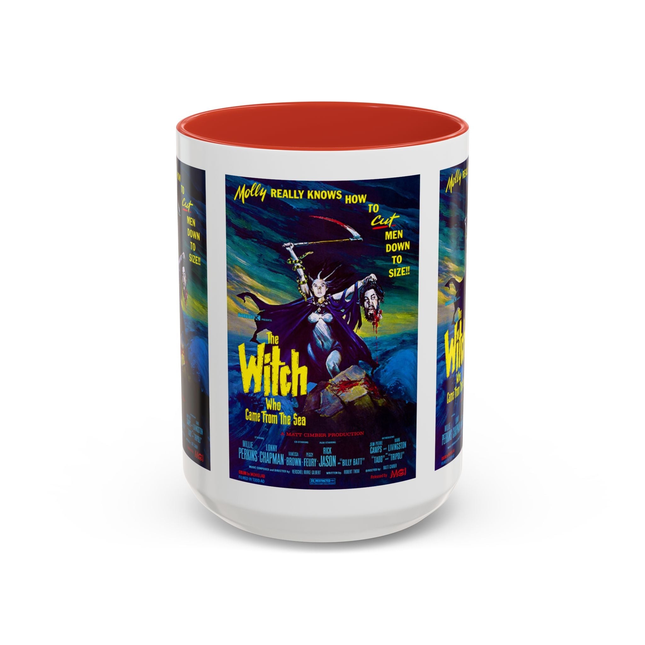 Cult Classic Movie Poster Art Accent Coffee Mug (11, 15oz) - Witch Who Came From The Sea 1976 - POPvault