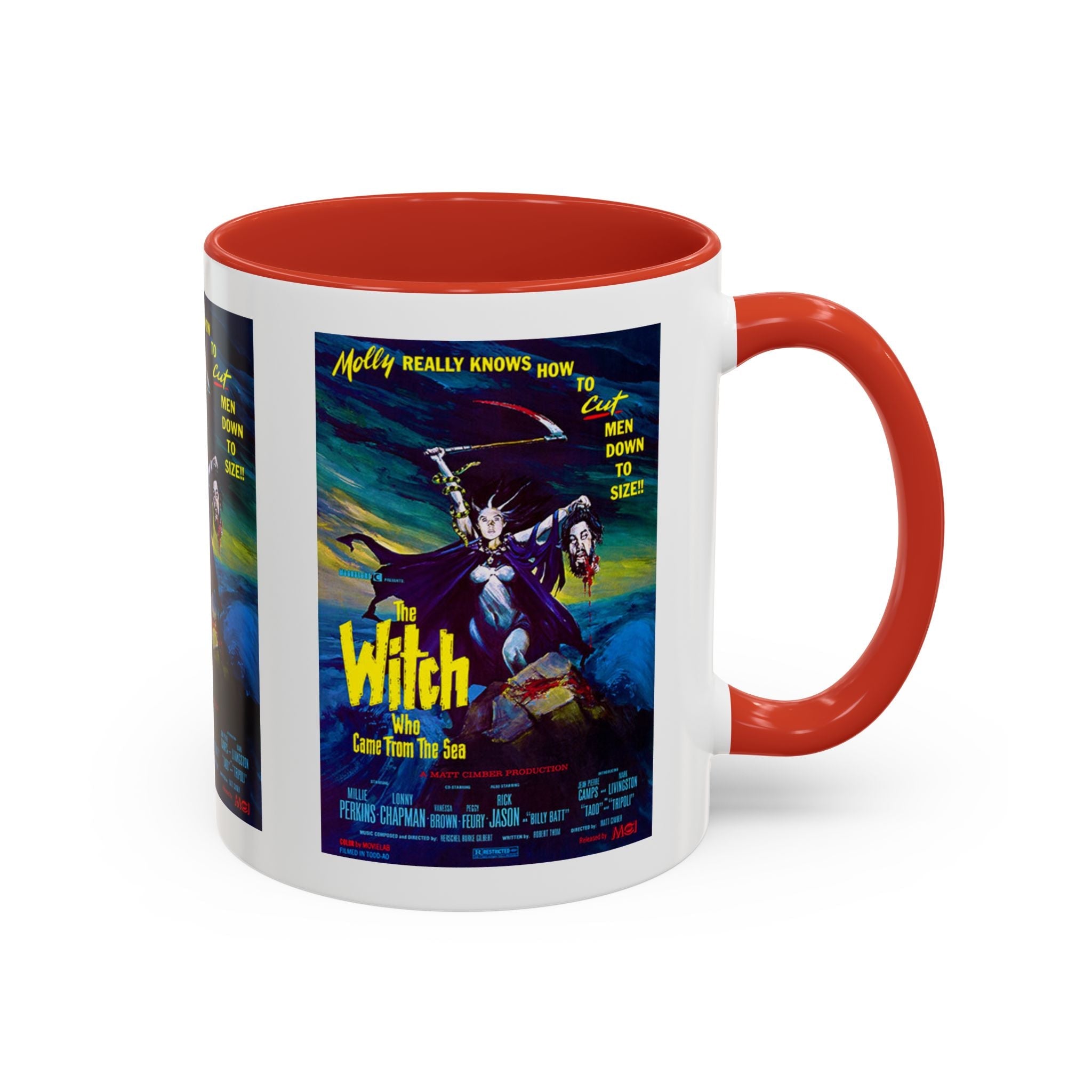Cult Classic Movie Poster Art Accent Coffee Mug (11, 15oz) - Witch Who Came From The Sea 1976 - POPvault