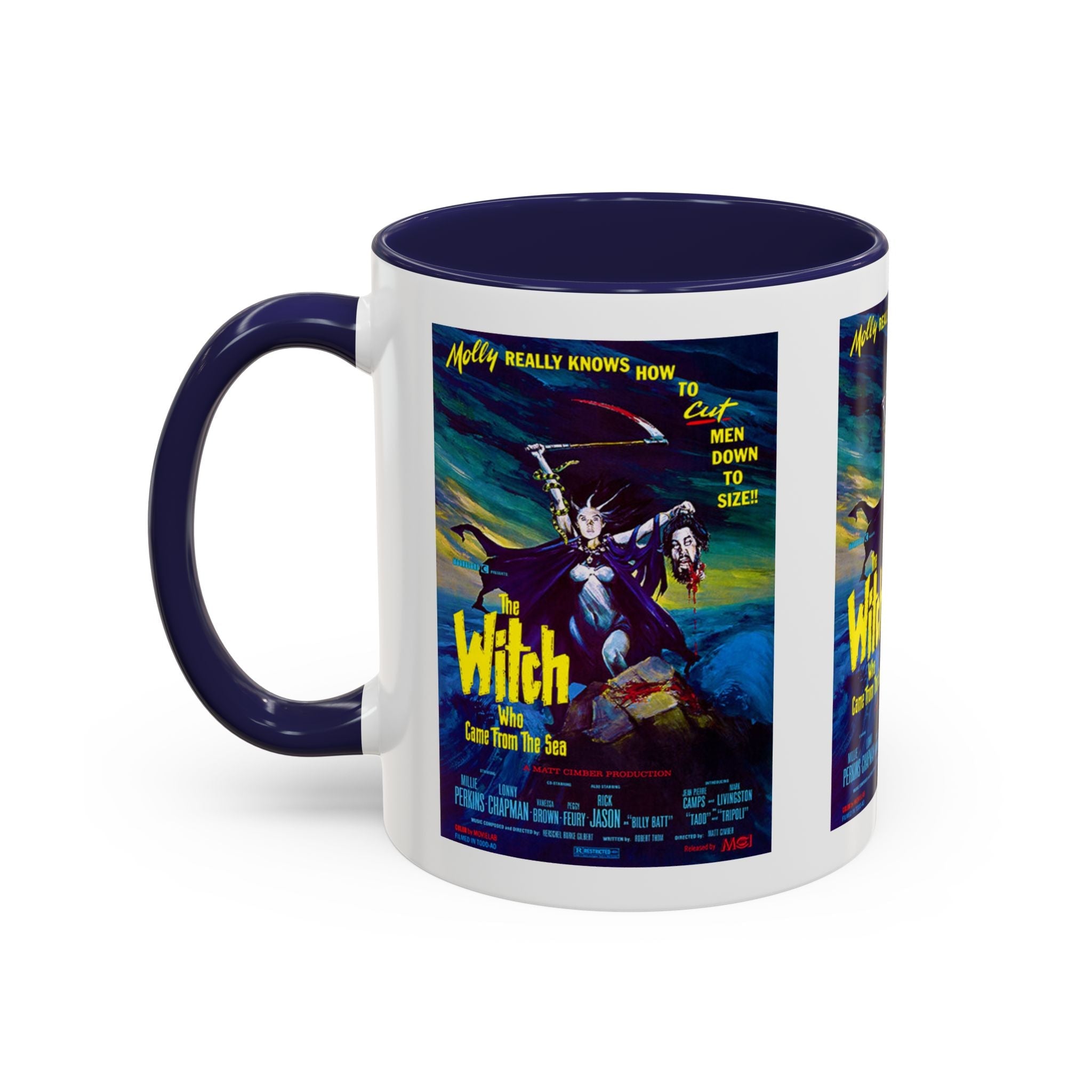 Cult Classic Movie Poster Art Accent Coffee Mug (11, 15oz) - Witch Who Came From The Sea 1976 - POPvault