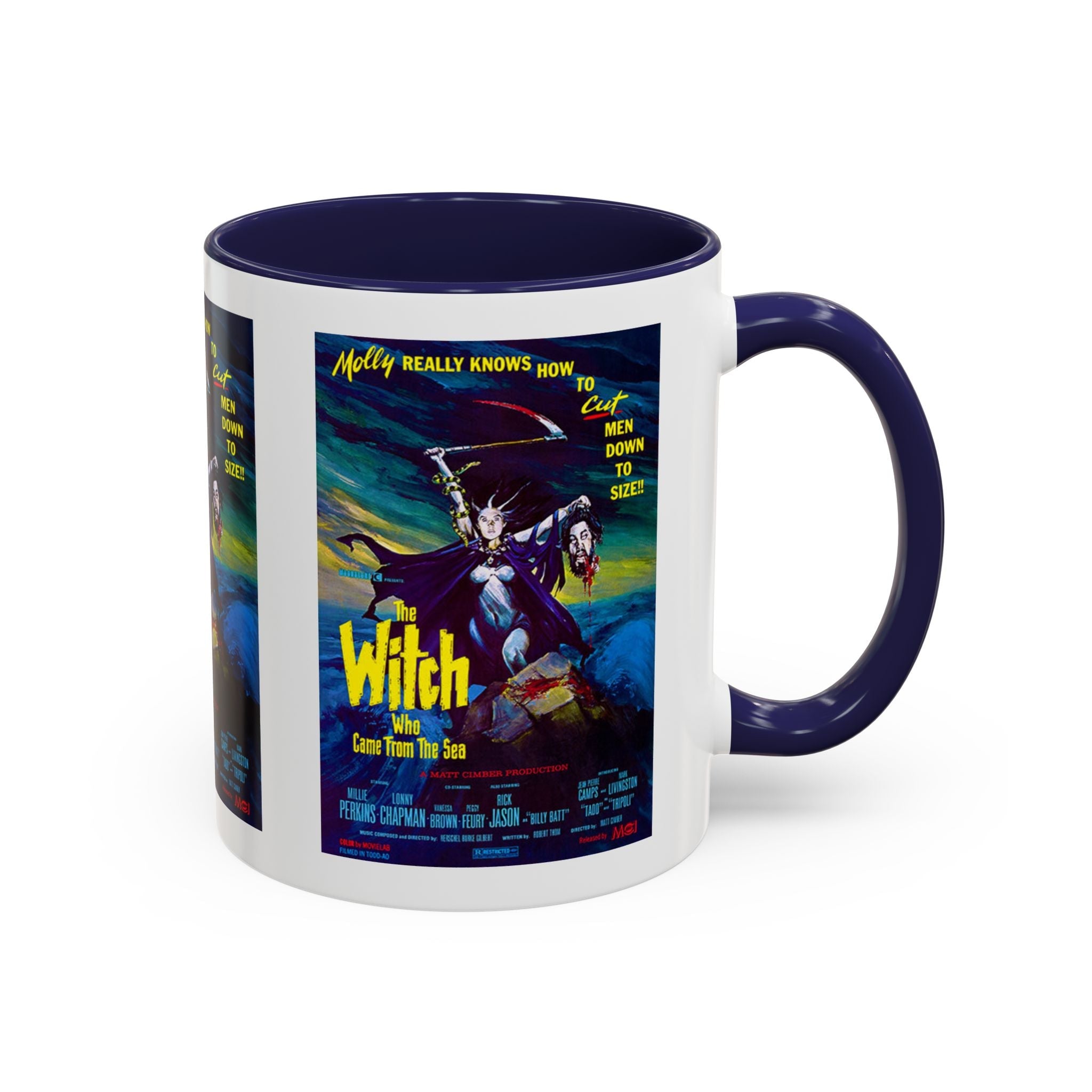 Cult Classic Movie Poster Art Accent Coffee Mug (11, 15oz) - Witch Who Came From The Sea 1976 - POPvault