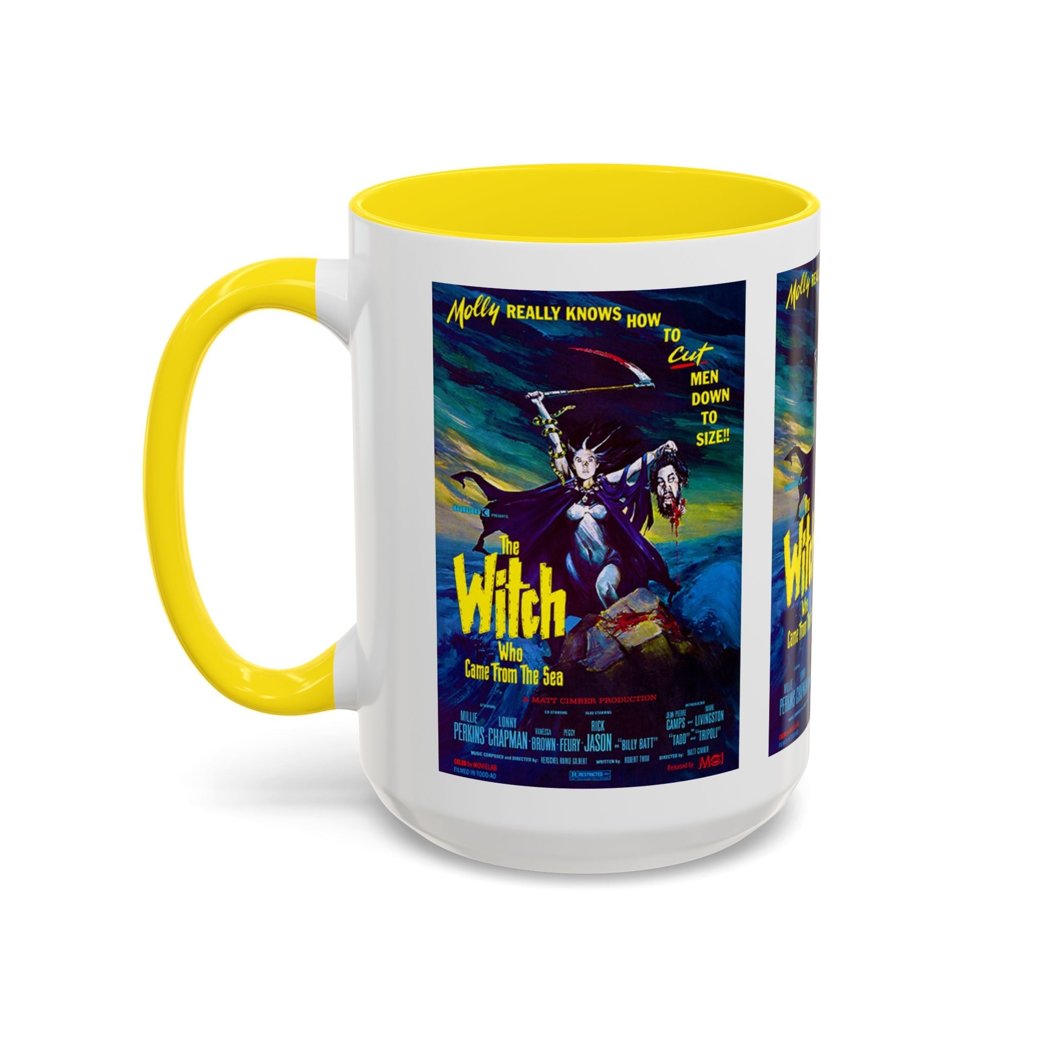 Cult Classic Movie Poster Art Accent Coffee Mug (11, 15oz) - Witch Who Came From The Sea 1976 - POPvault
