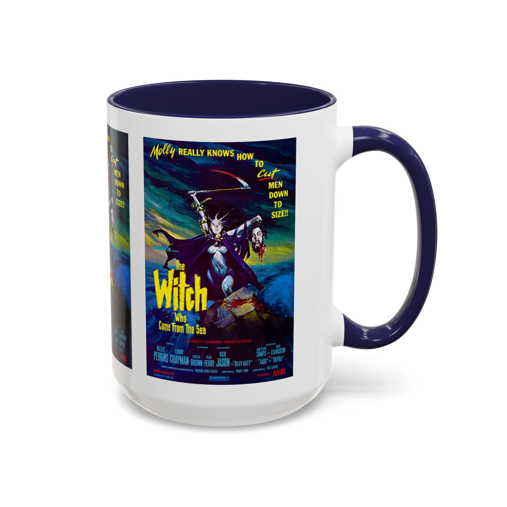 Cult Classic Movie Poster Art Accent Coffee Mug (11, 15oz) - Witch Who Came From The Sea 1976 - POPvault