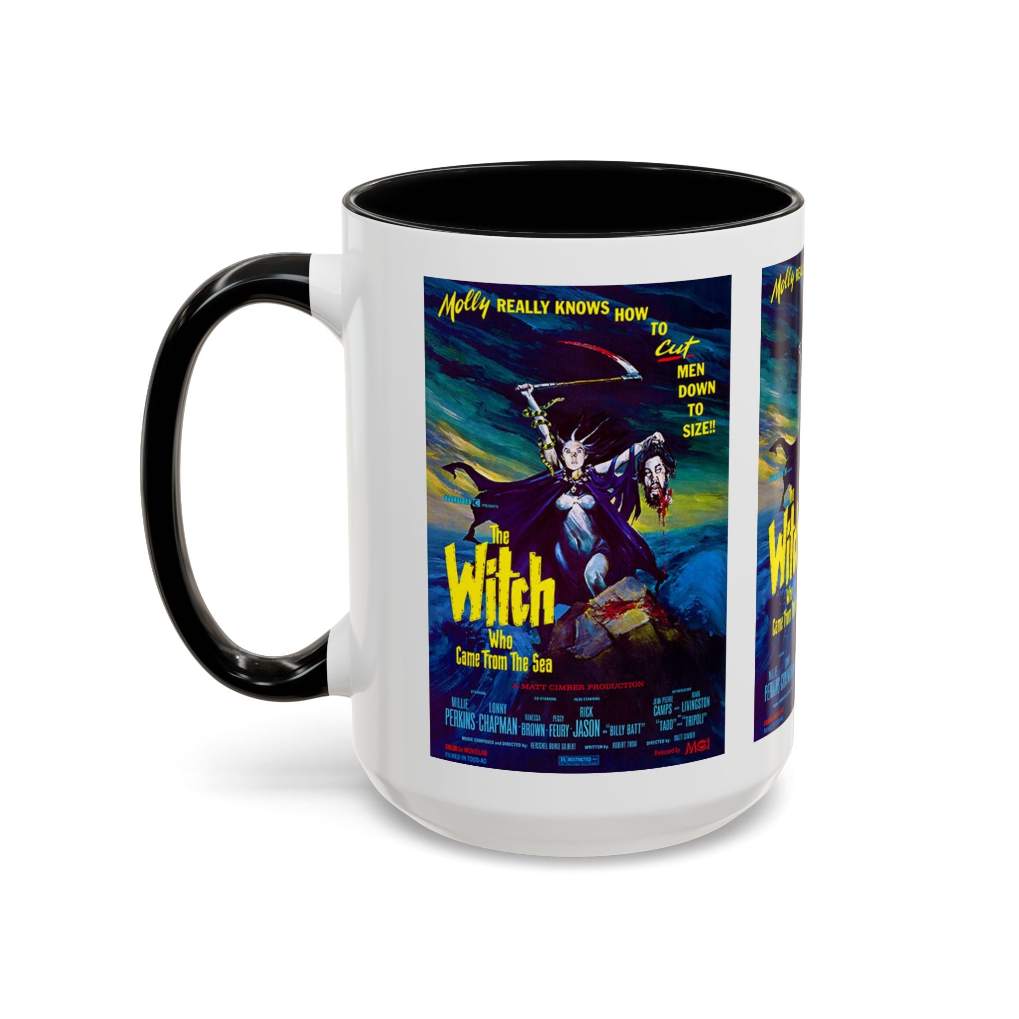 Cult Classic Movie Poster Art Accent Coffee Mug (11, 15oz) - Witch Who Came From The Sea 1976 - POPvault