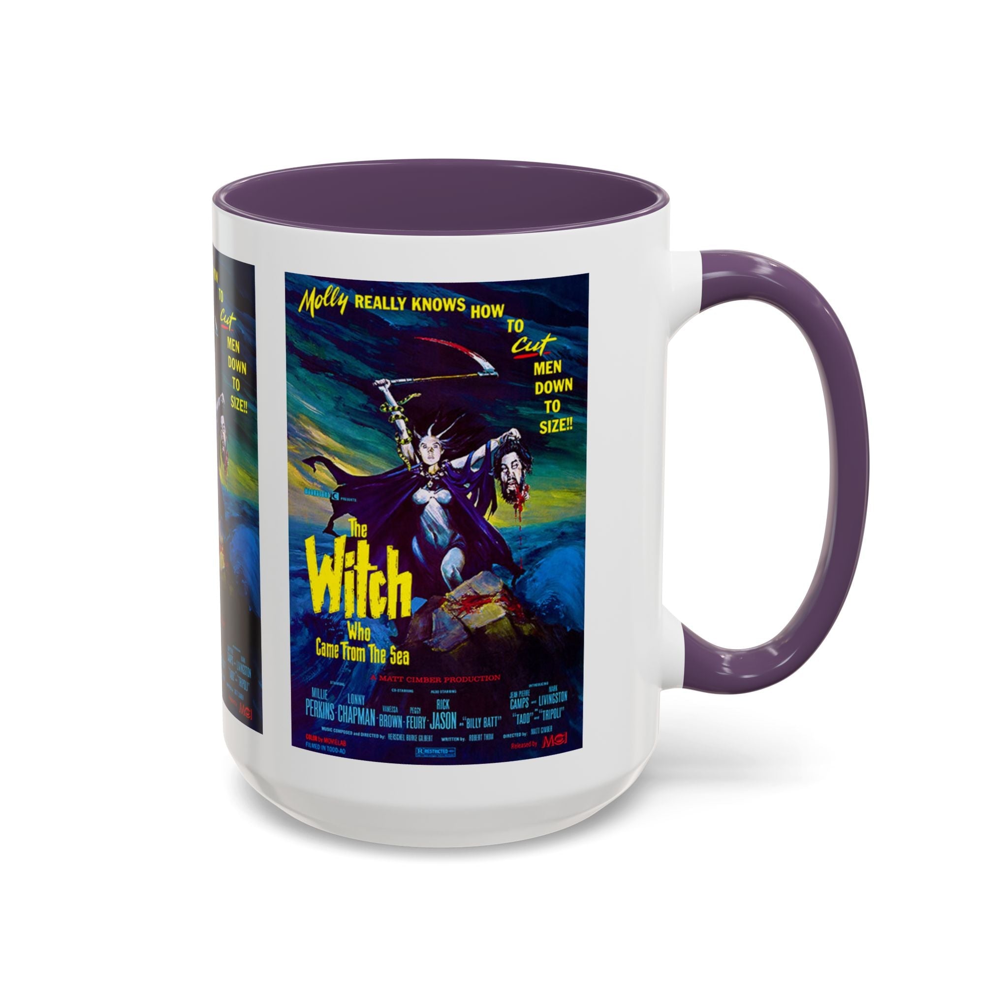 Cult Classic Movie Poster Art Accent Coffee Mug (11, 15oz) - Witch Who Came From The Sea 1976 - POPvault