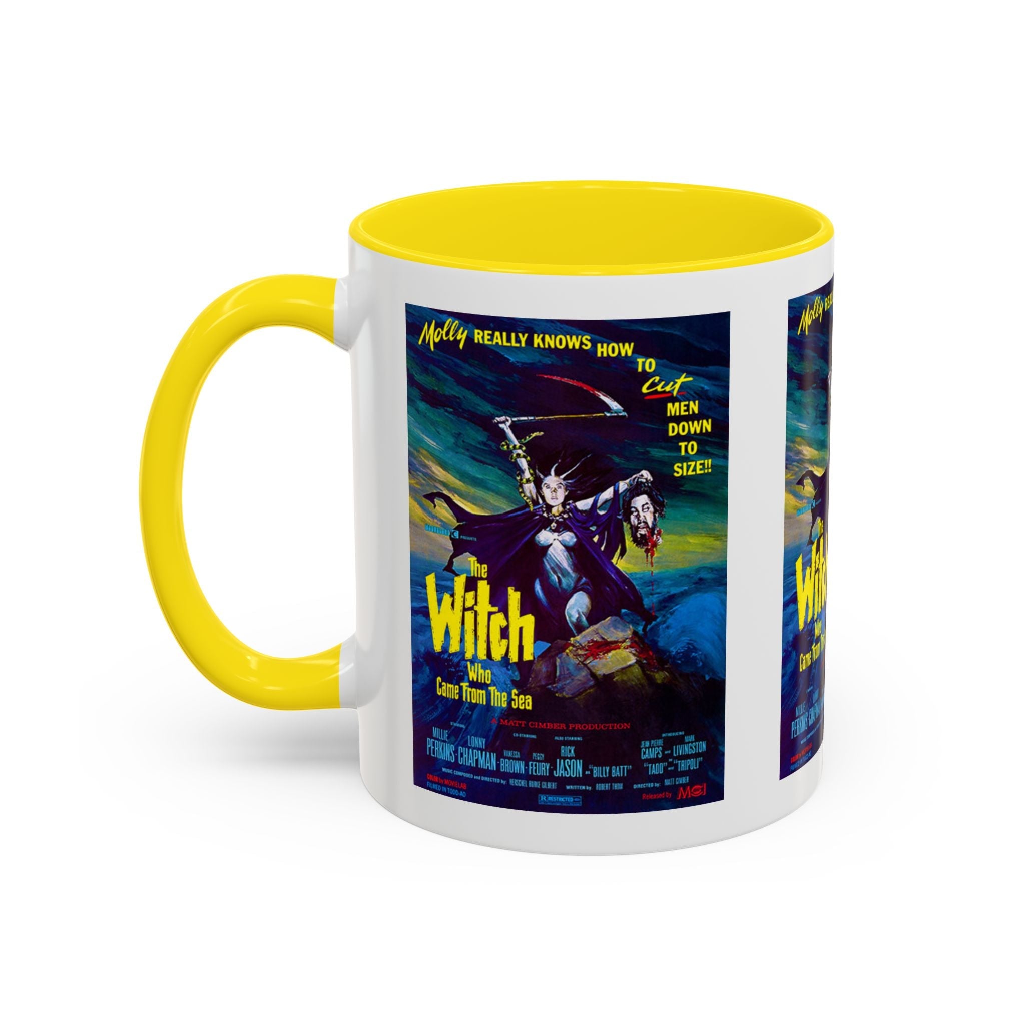 Cult Classic Movie Poster Art Accent Coffee Mug (11, 15oz) - Witch Who Came From The Sea 1976 - POPvault