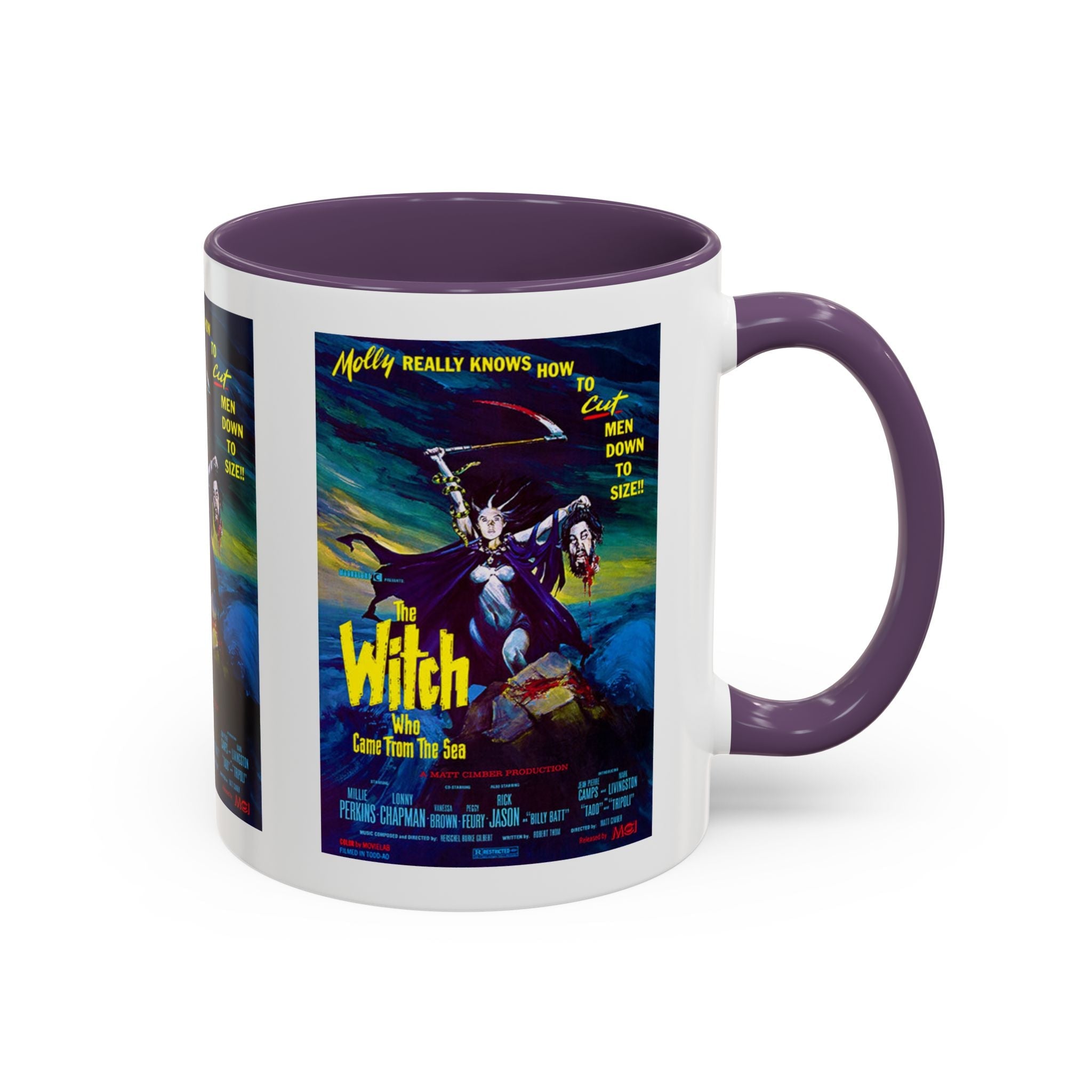 Cult Classic Movie Poster Art Accent Coffee Mug (11, 15oz) - Witch Who Came From The Sea 1976 - POPvault