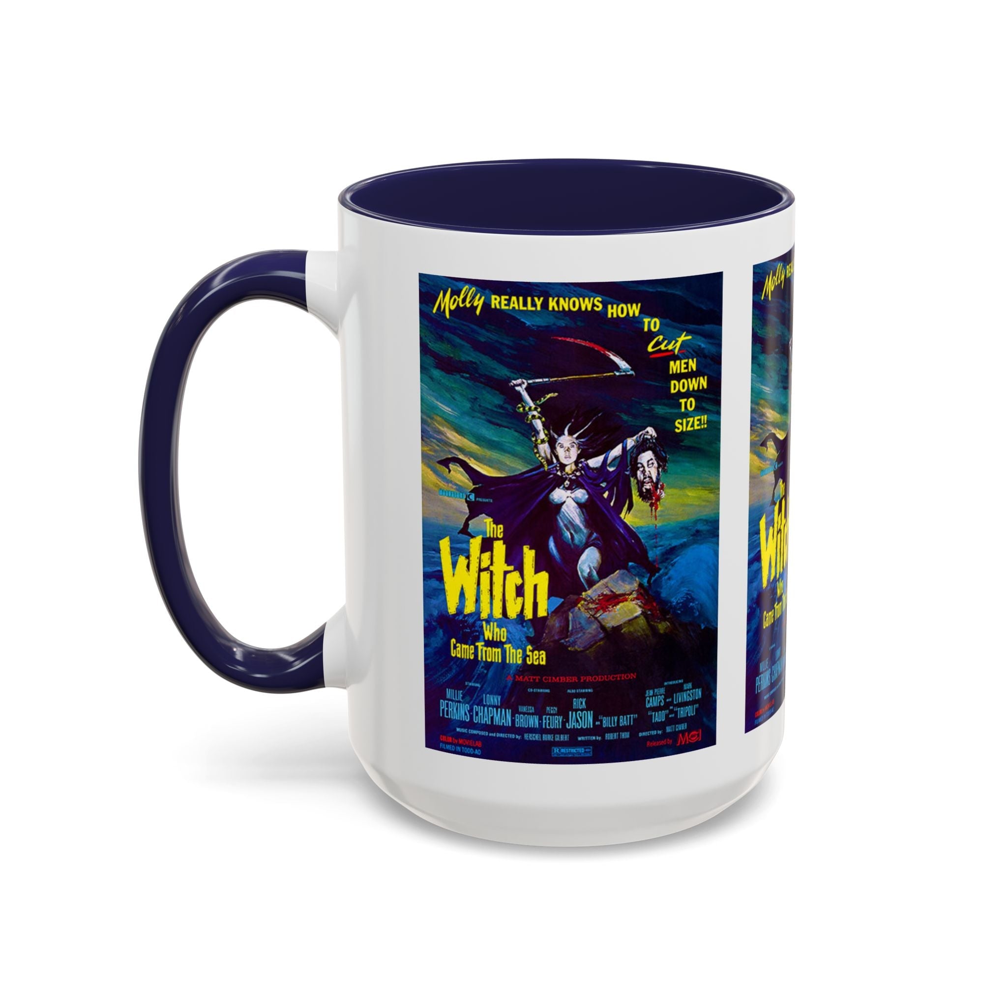 Cult Classic Movie Poster Art Accent Coffee Mug (11, 15oz) - Witch Who Came From The Sea 1976 - POPvault