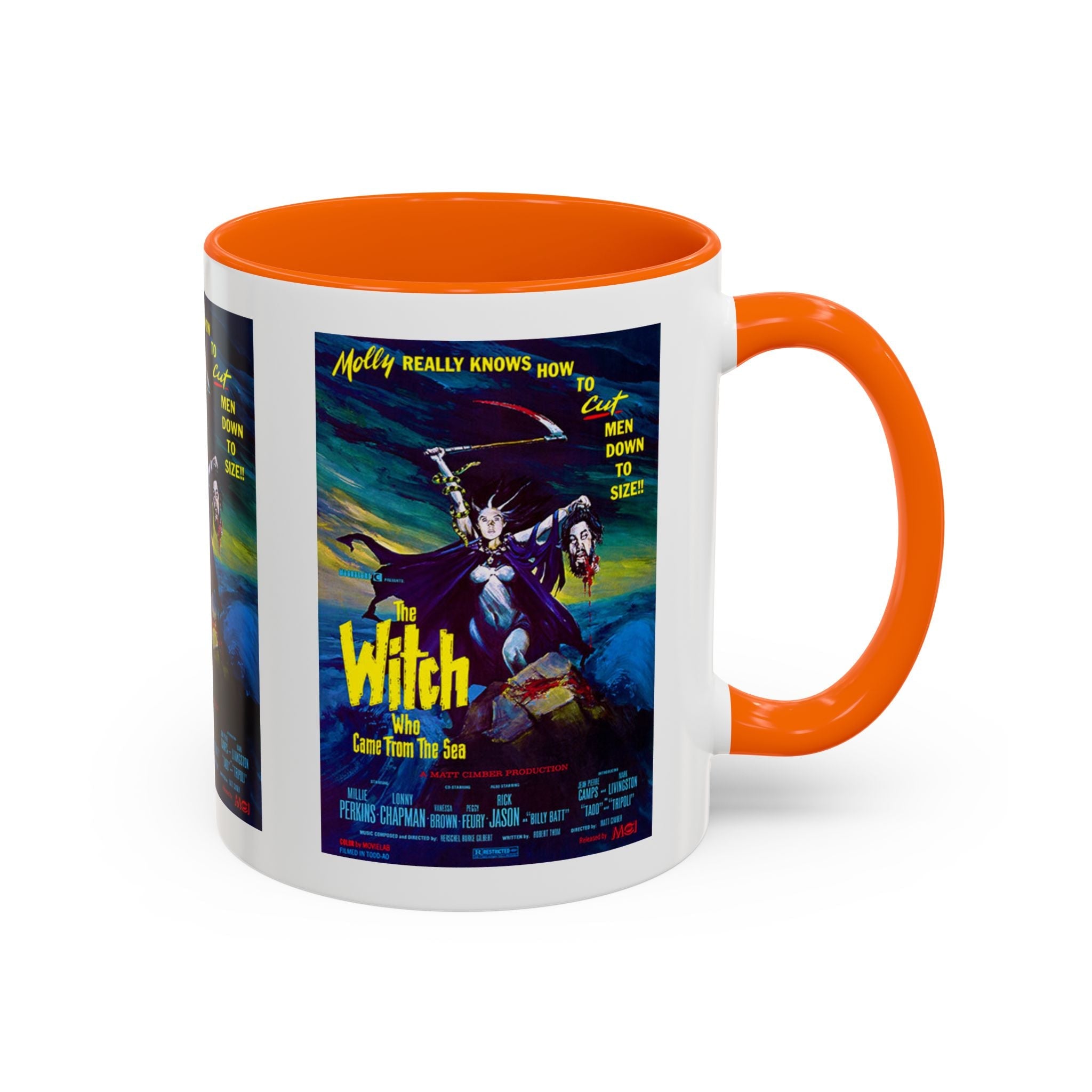 Cult Classic Movie Poster Art Accent Coffee Mug (11, 15oz) - Witch Who Came From The Sea 1976 - POPvault
