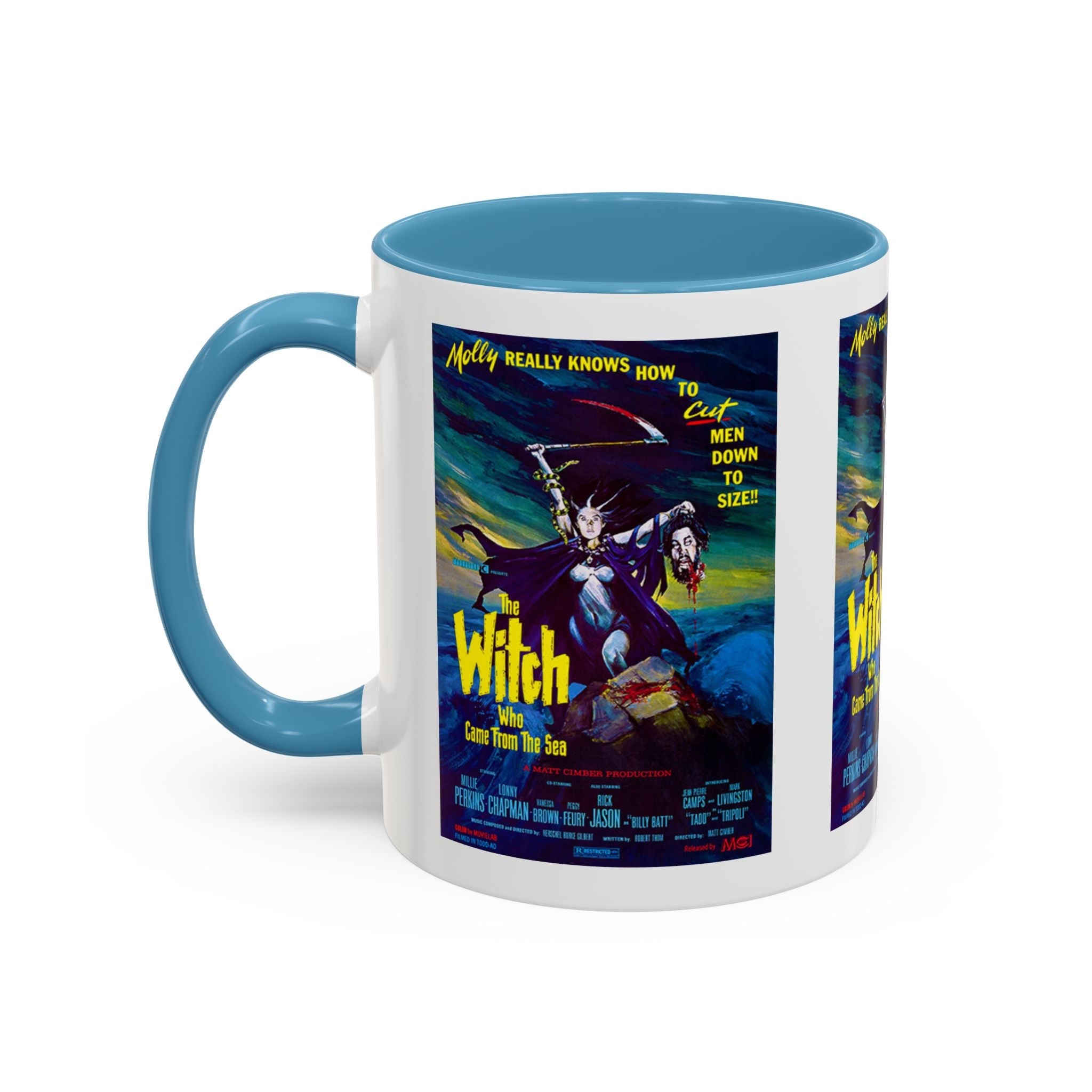 Cult Classic Movie Poster Art Accent Coffee Mug (11, 15oz) - Witch Who Came From The Sea 1976 - POPvault