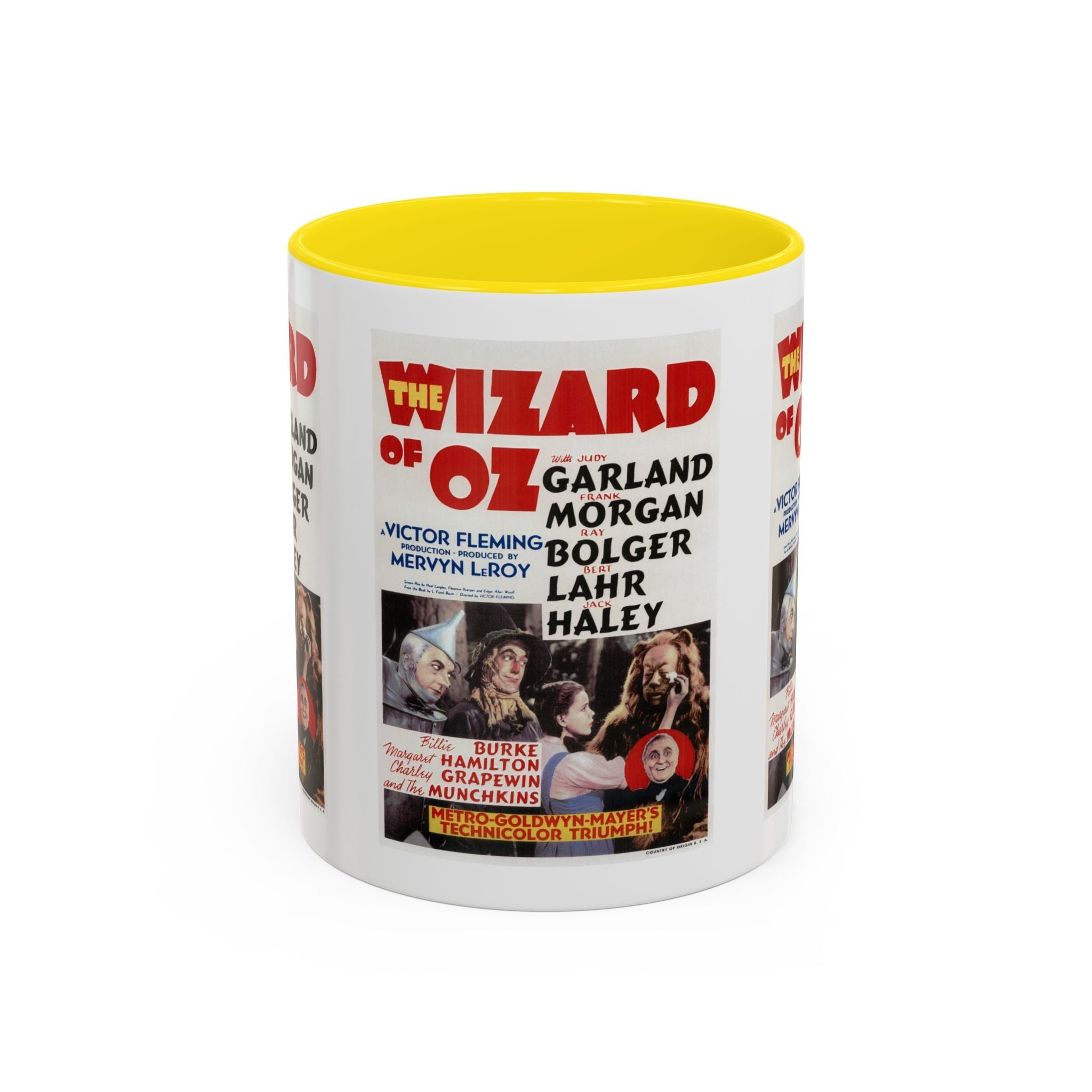 Cult Classic Movie Poster Art Accent Coffee Mug (11, 15oz) - Wizard Of Oz Original Poster 1939 - POPvault