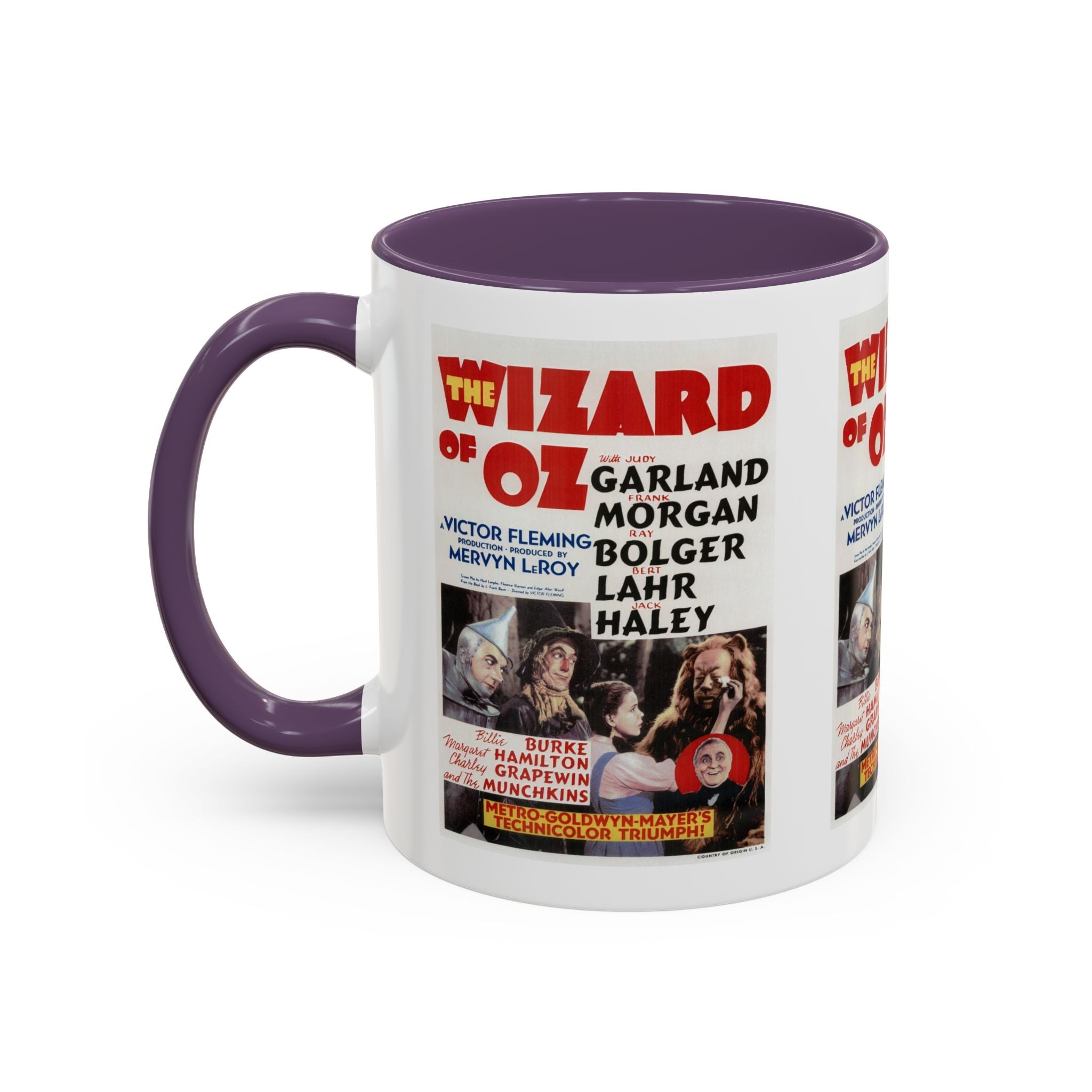 Cult Classic Movie Poster Art Accent Coffee Mug (11, 15oz) - Wizard Of Oz Original Poster 1939 - POPvault
