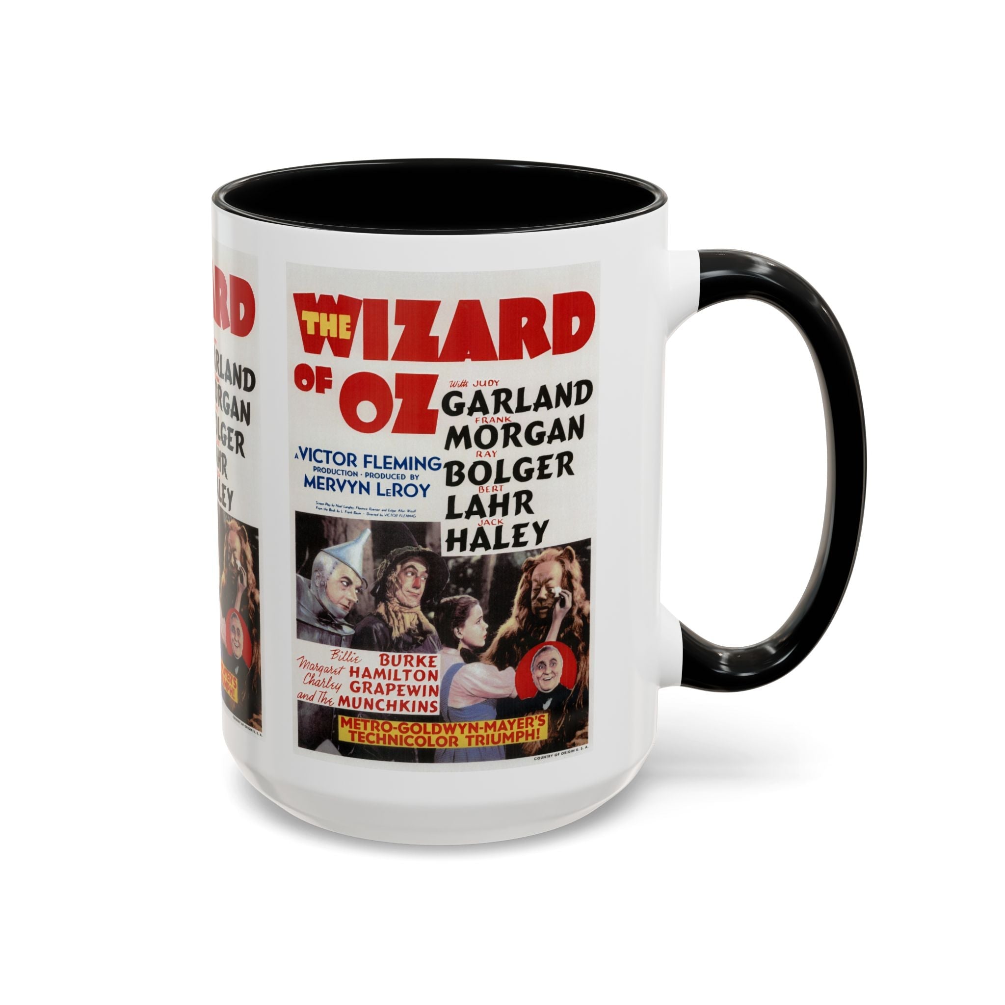 Cult Classic Movie Poster Art Accent Coffee Mug (11, 15oz) - Wizard Of Oz Original Poster 1939 - POPvault