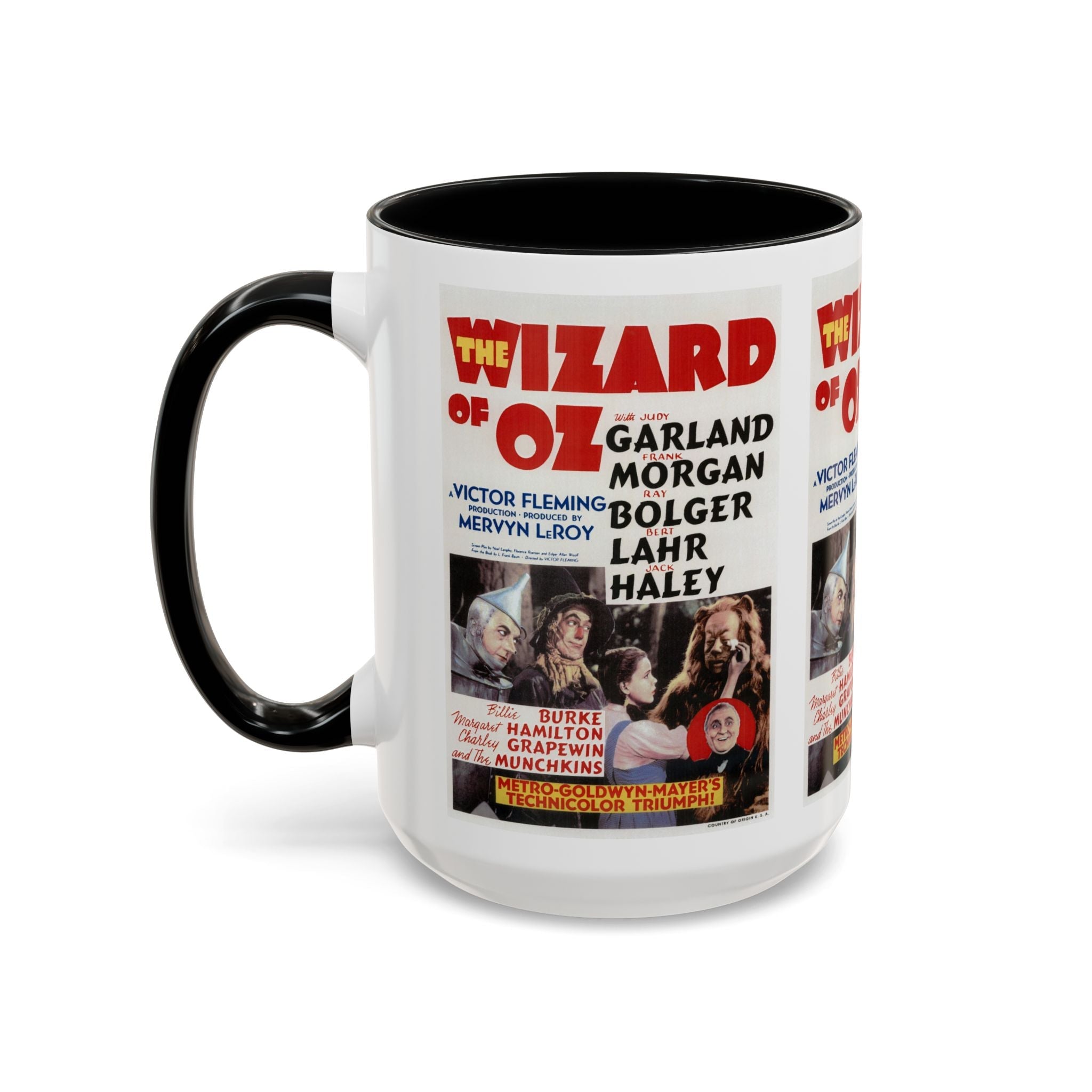 Cult Classic Movie Poster Art Accent Coffee Mug (11, 15oz) - Wizard Of Oz Original Poster 1939 - POPvault