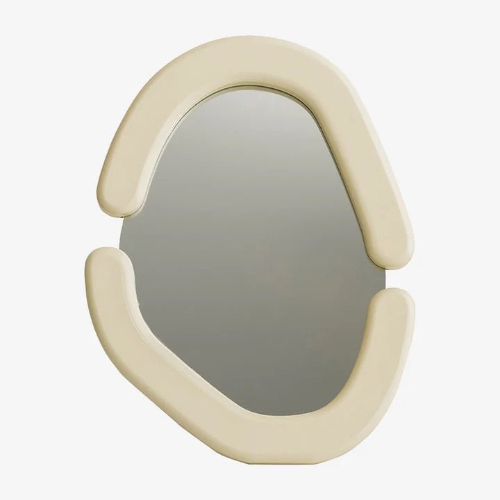 Curvy Natural Wood Tabletop Mirror - POPvault