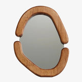 Curvy Natural Wood Tabletop Mirror - POPvault