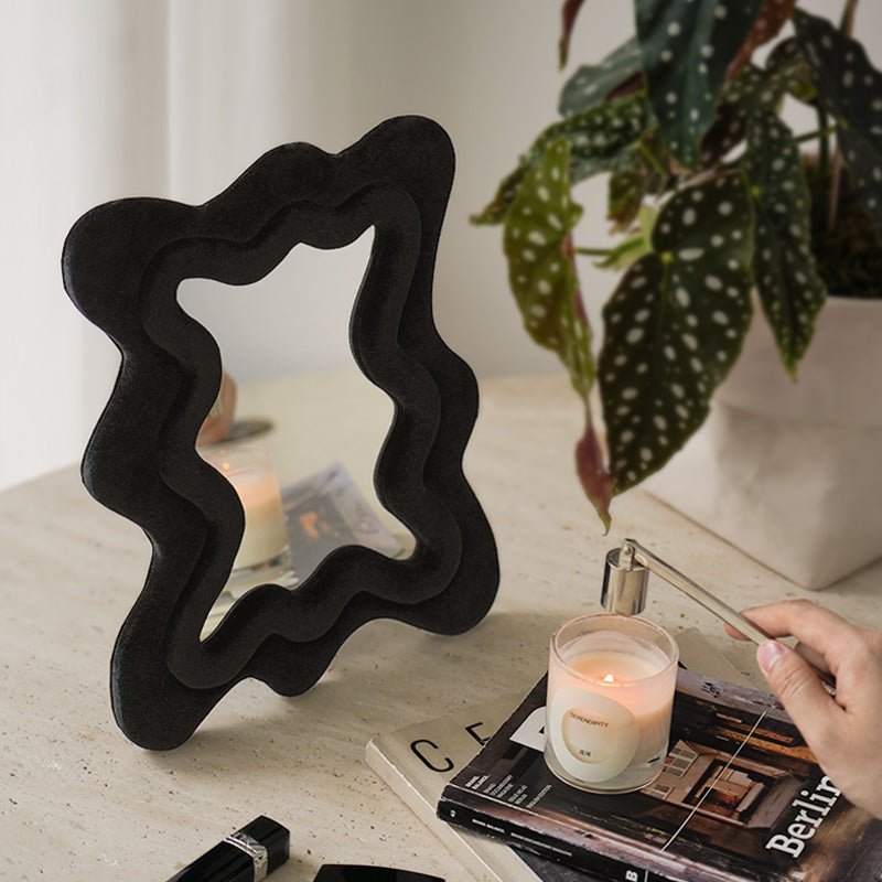 Curvy Velvet Table Top Mirror - POPvault