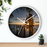 Custom Beach Life Vistas Ahoy Mate Premium Wall Clock - POPvault