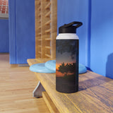 Custom Beach Life Vistas Anna Marie Island 3 Stainless Steel Water Bottle, Standard Lid - POPvault