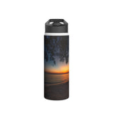 Custom Beach Life Vistas Anna Marie Island 3 Stainless Steel Water Bottle, Standard Lid - POPvault