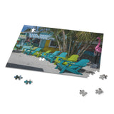 Custom Beach Life Beach Vistas Beach Chairs Jigsaw Puzzle (252 or 500 PC) - POPvault - Back-to-School - Fall Picks - Games