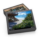 Custom Beach Life Beach Vistas Beach Flowers Jigsaw Puzzle (252 or 500 PC) - POPvault - Back-to-School - Fall Picks - Games