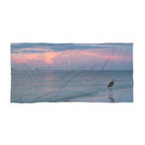 Custom Beach Life Beach Vistas Pink Sky Beach Towel - POPvault - 14oz - Bath - Bathroom