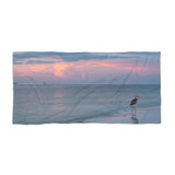 Custom Beach Life Vistas Pink Sky Beach Towel - POPvault