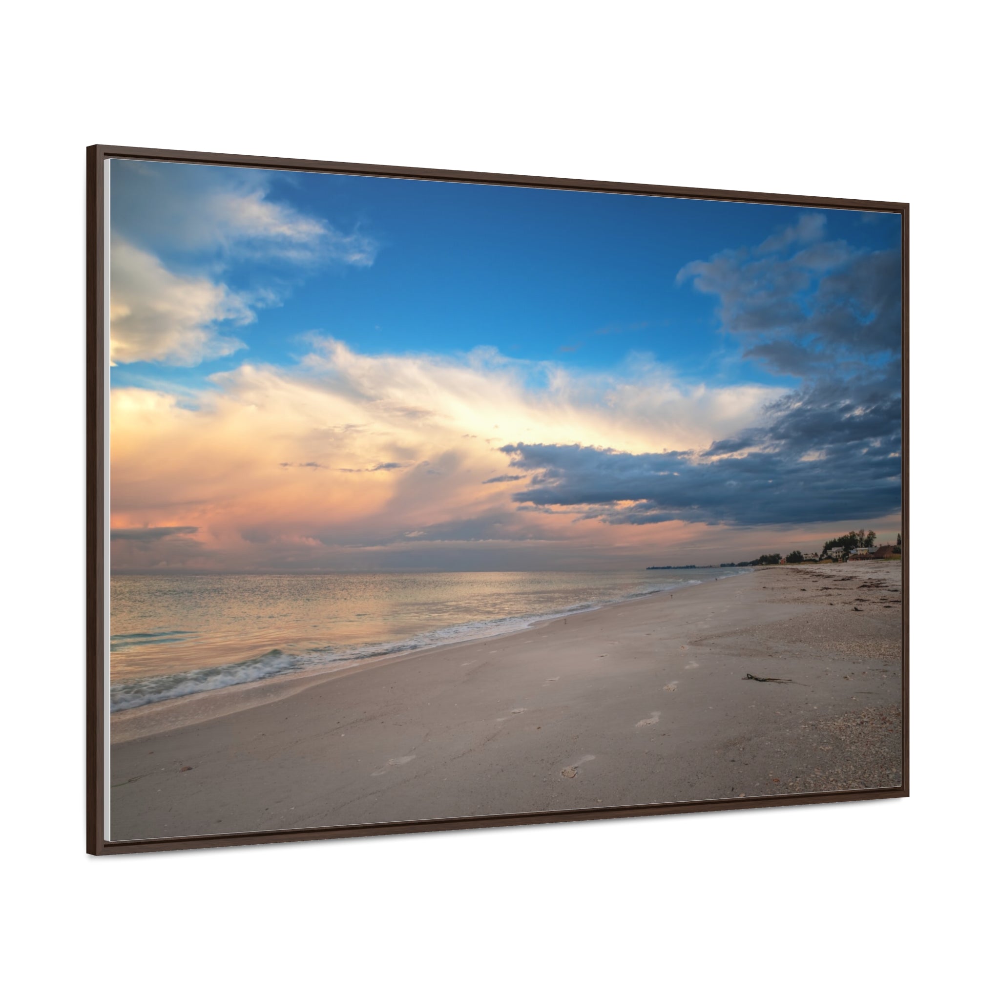 Custom Beach Life Vistas Beautiful Morning Gallery Canvas Wraps, Horizontal Wood Frame - POPvault