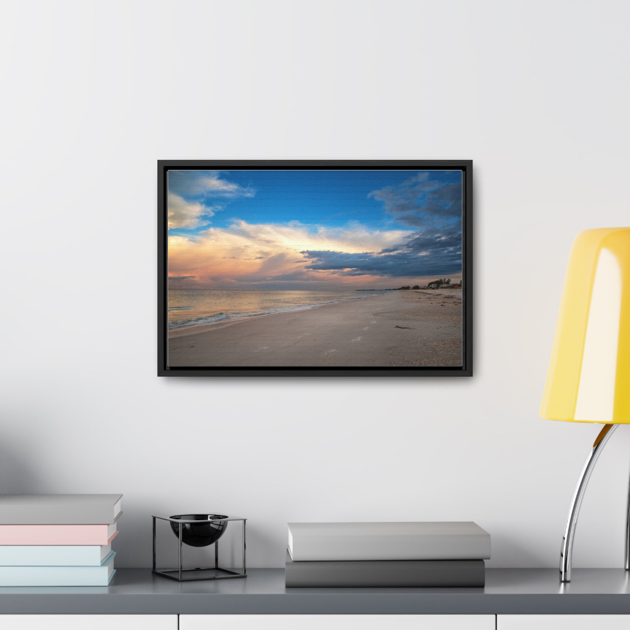 Custom Beach Life Vistas Beautiful Morning Gallery Canvas Wraps, Horizontal Wood Frame - POPvault