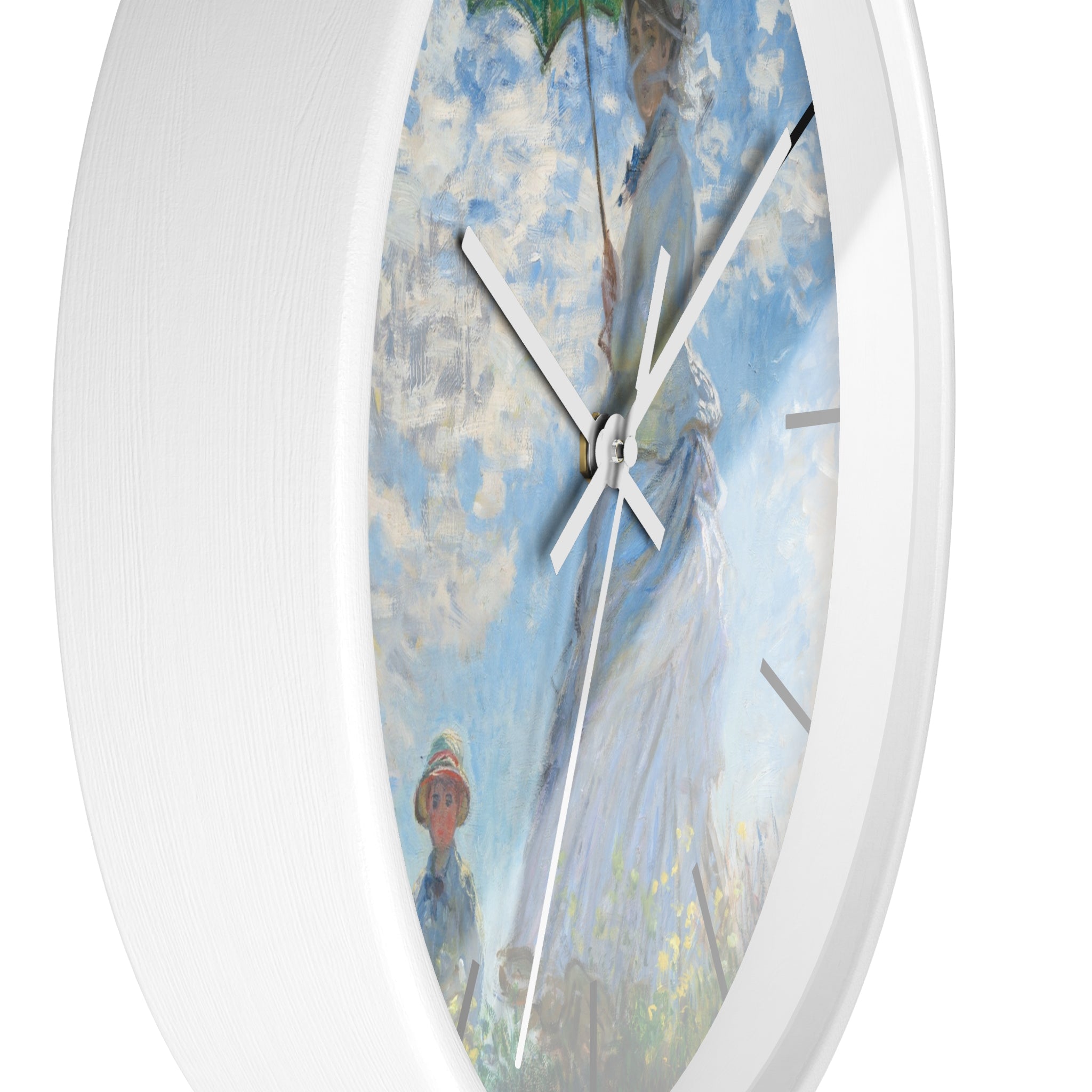 Custom Masters of Art Claude Monet Madame Monet and Her Son Premium Wall Clock - POPvault