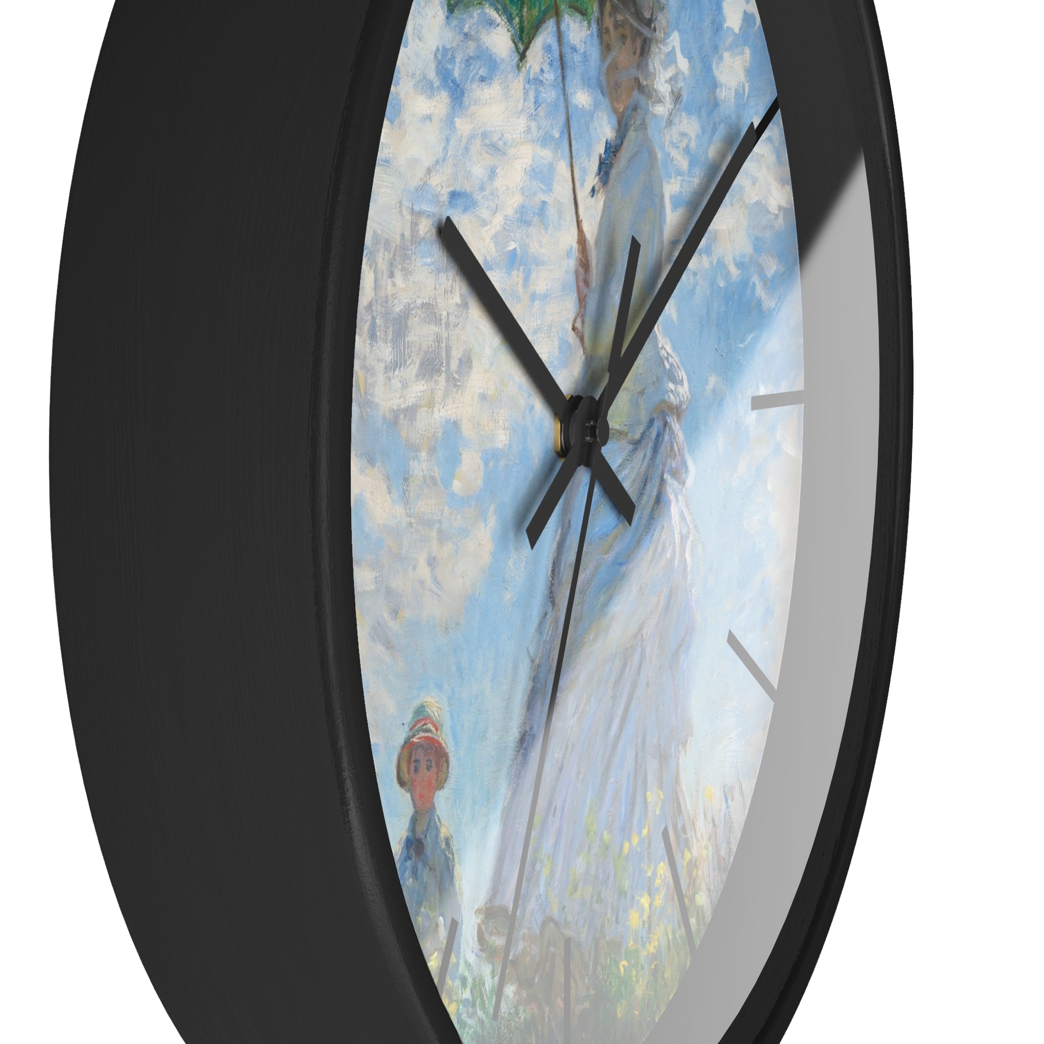 Custom Masters of Art Claude Monet Madame Monet and Her Son Premium Wall Clock - POPvault