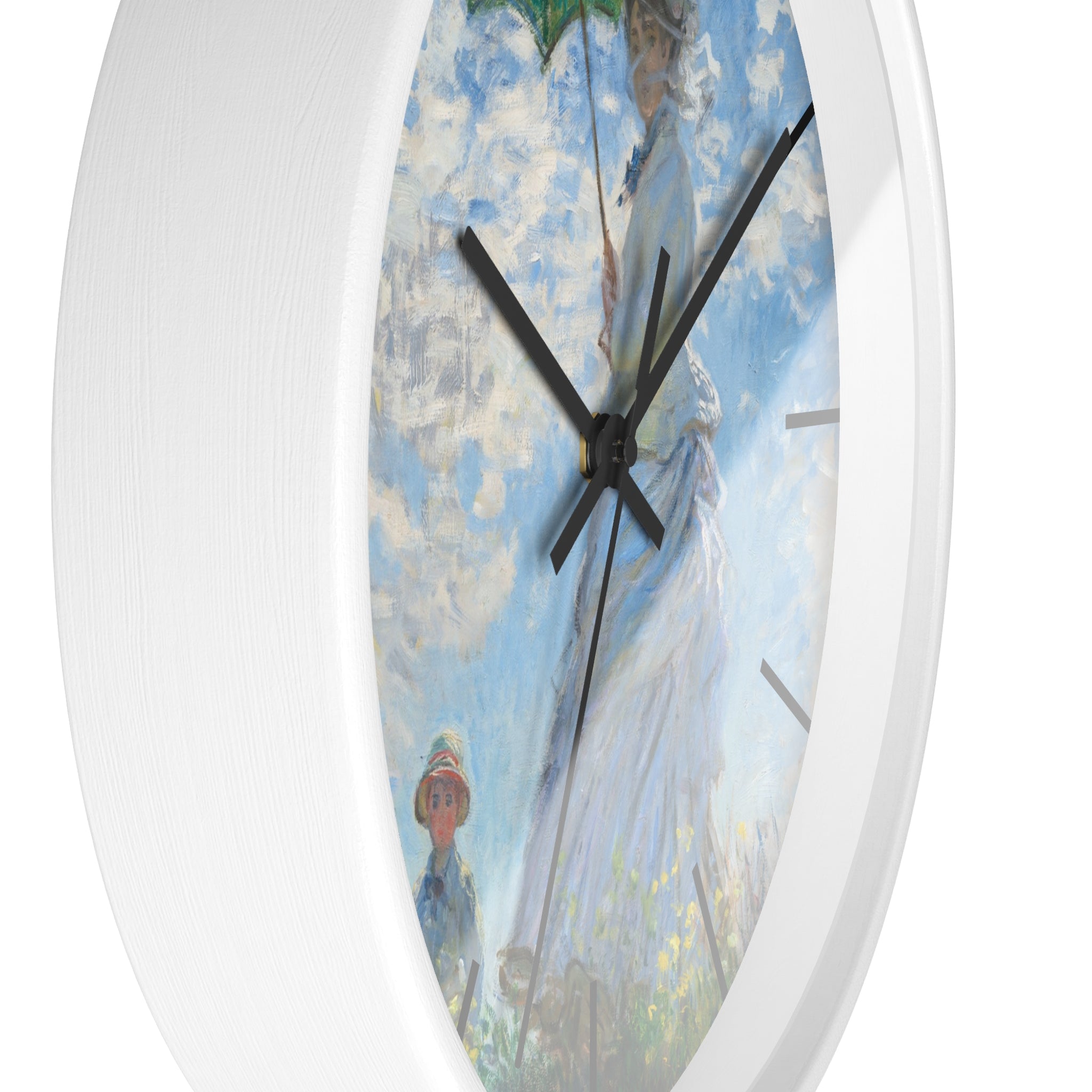 Custom Masters of Art Claude Monet Madame Monet and Her Son Premium Wall Clock - POPvault