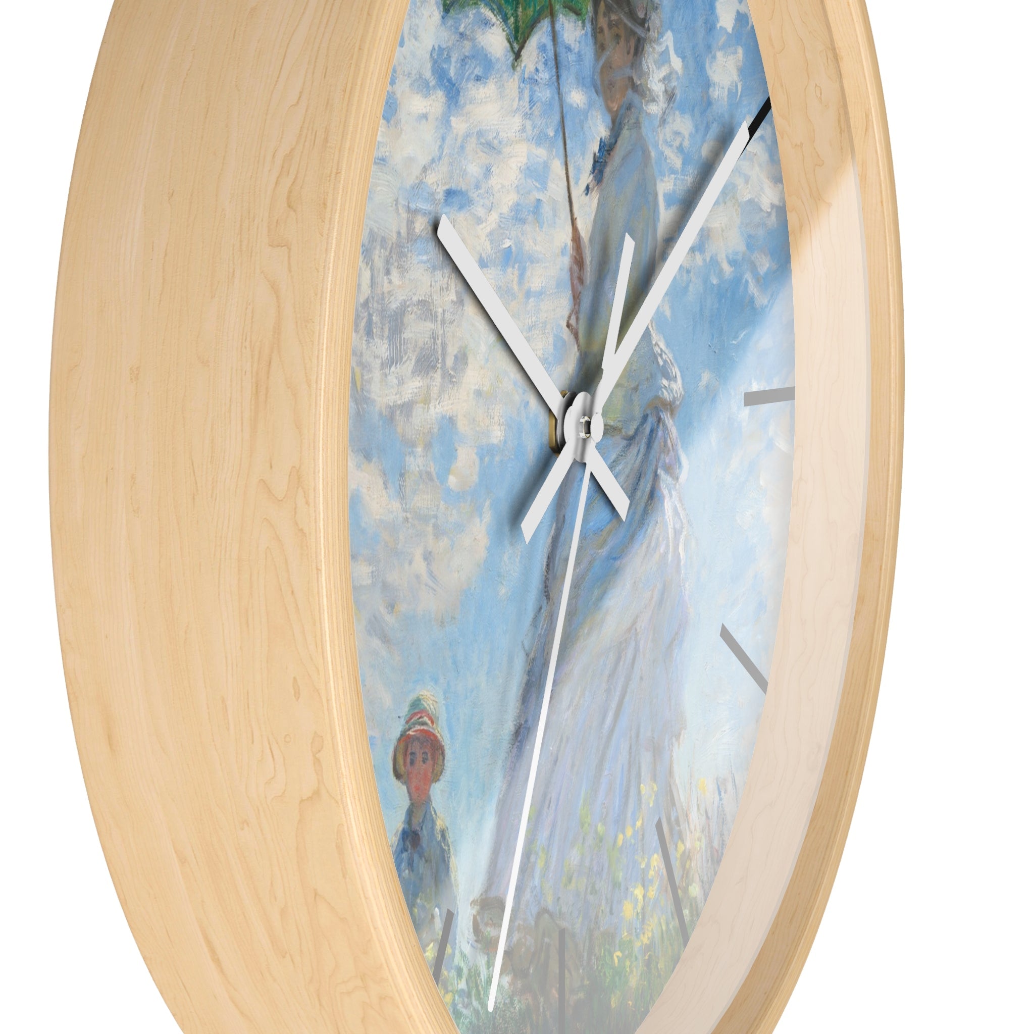 Custom Masters of Art Claude Monet Madame Monet and Her Son Premium Wall Clock - POPvault