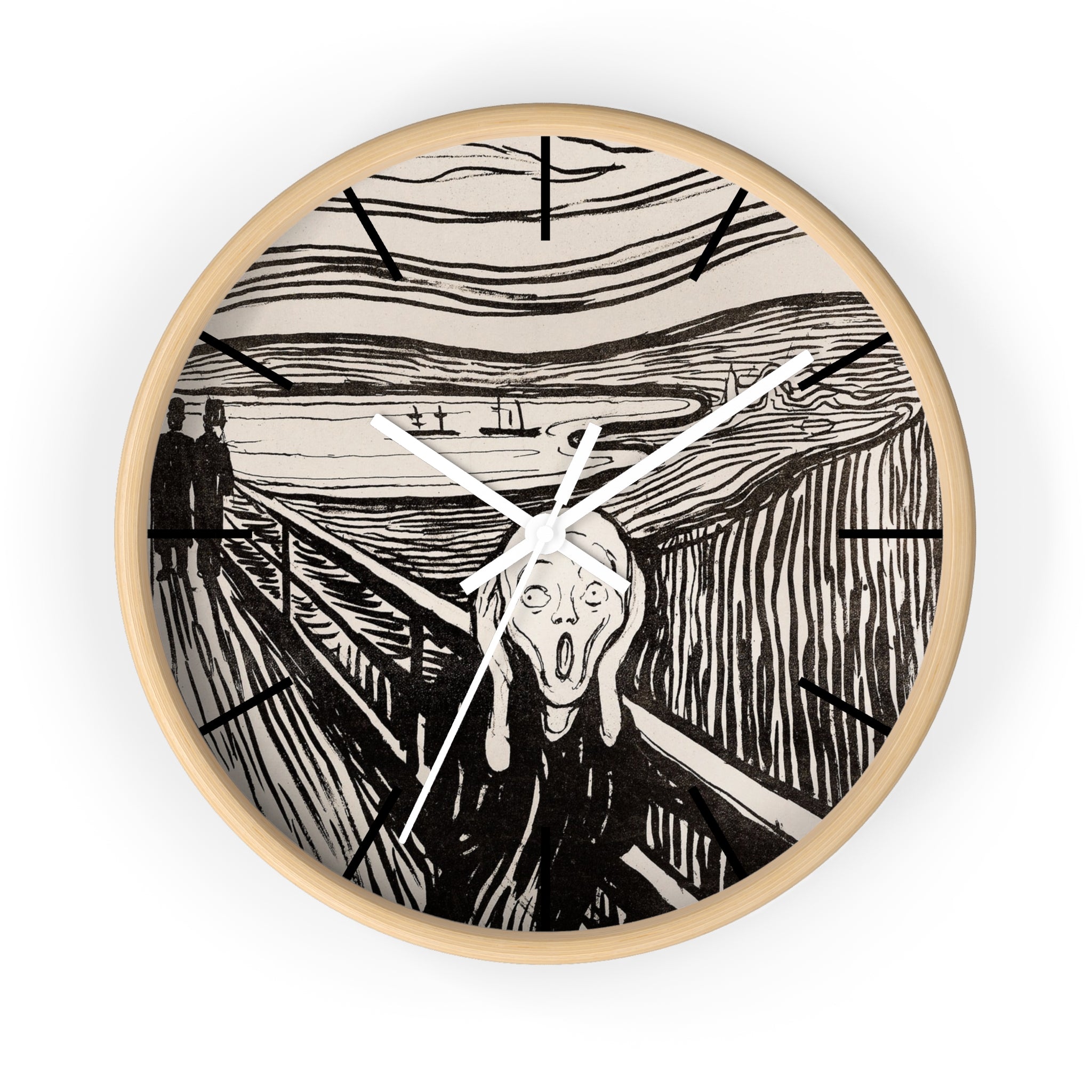 Custom Masters of Art Edvard Munch The Scream Premium Wall Clock - POPvault