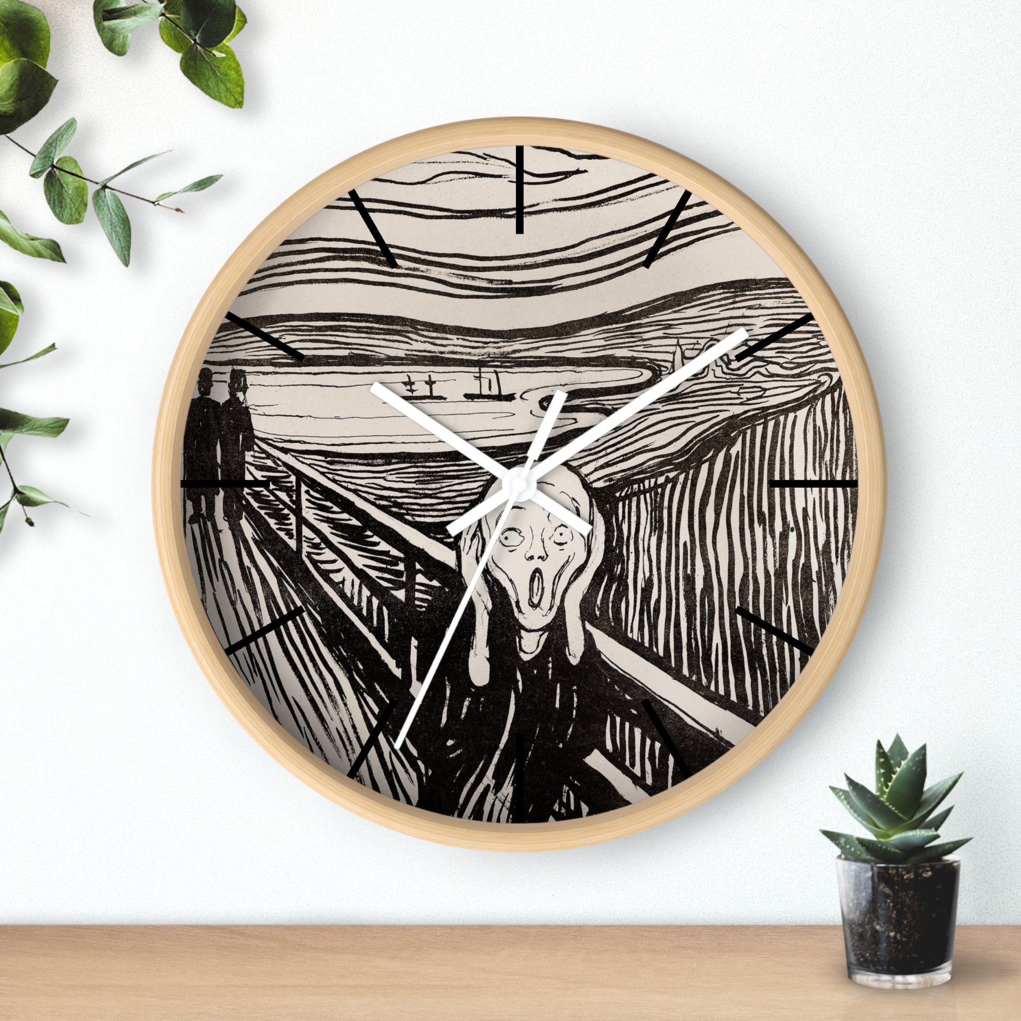 Custom Masters of Art Edvard Munch The Scream Premium Wall Clock - POPvault