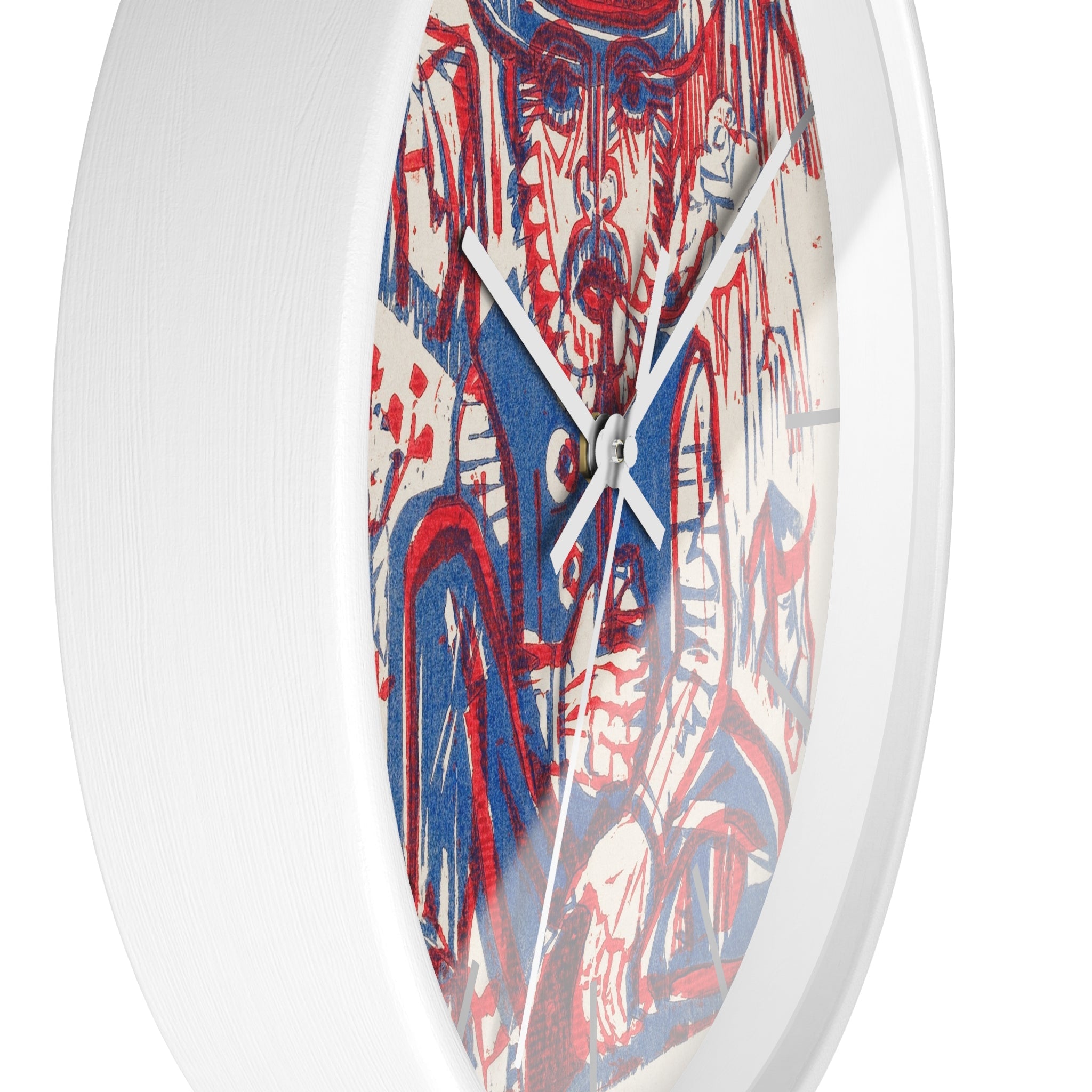 Custom Masters of Art Ernst Ludwig Kirchner Smoking Peasant Premium Wall Clock - POPvault